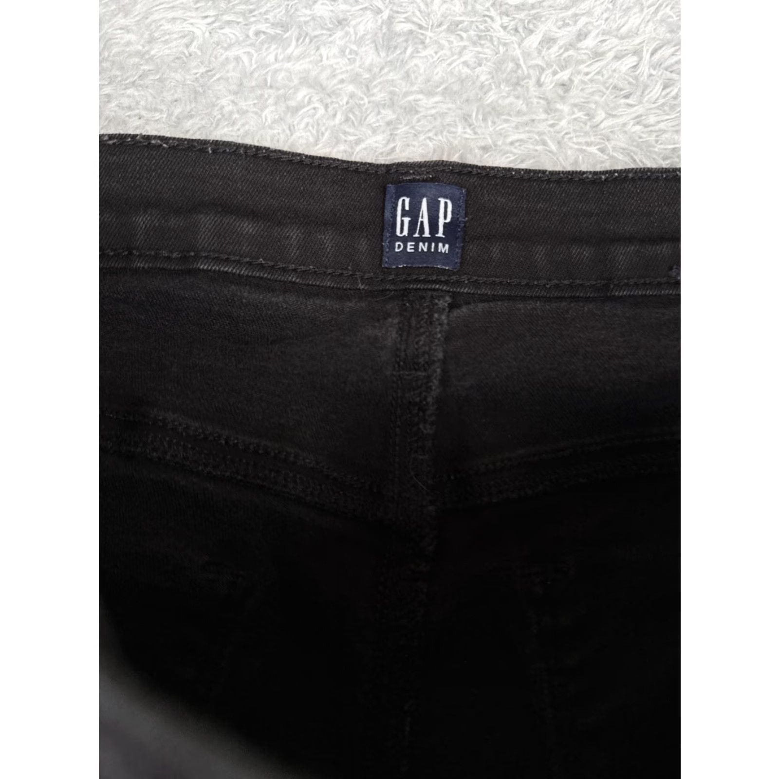 Gap VINTAGE Gap Womens Jeans Bootcut 32x25 Black Denim Mid Rise Cotton Spandex Classic 90s Girls Size 24" / US 00 / IT 34 - 6 Thumbnail