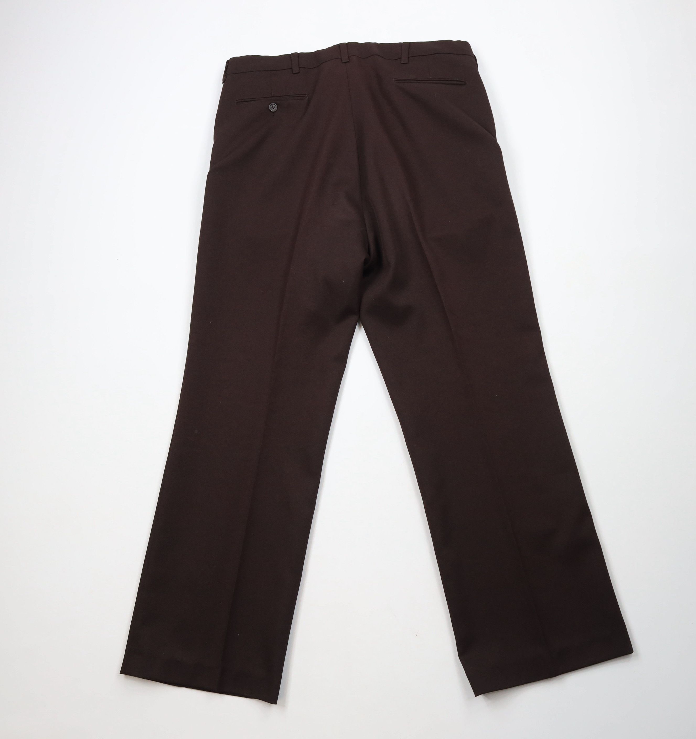 Vintage Vintage 70s Streetwear Wide Leg Bell Bottoms Pants Brown USA Size US 36 / EU 52 - 9 Thumbnail