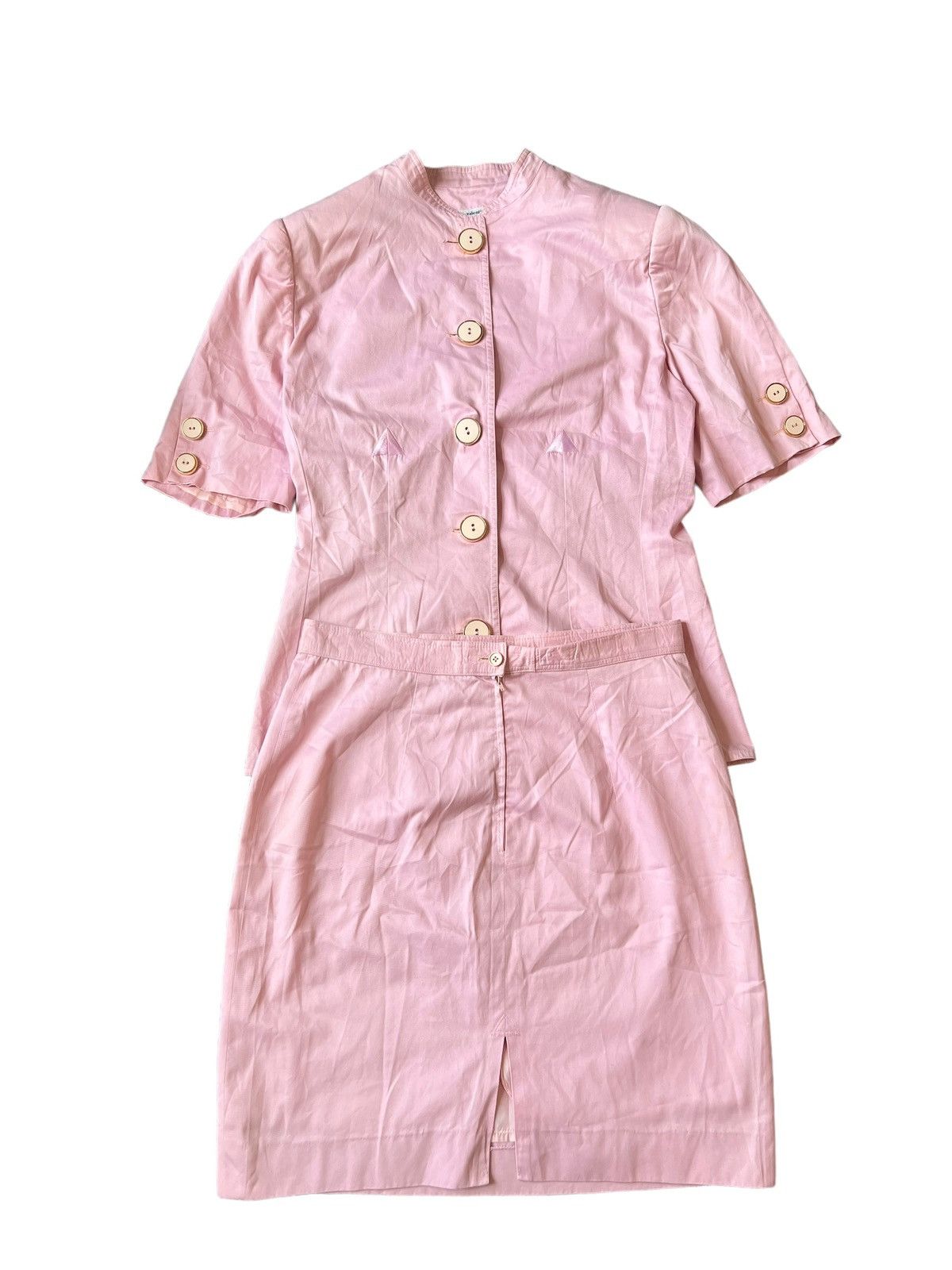 Valentino VINTAGE VALENTINO MISS V PINK SKIRT SUIT 2PIECES 44IT Size M / US 6-8 / IT 42-44 - 1 Thumbnail