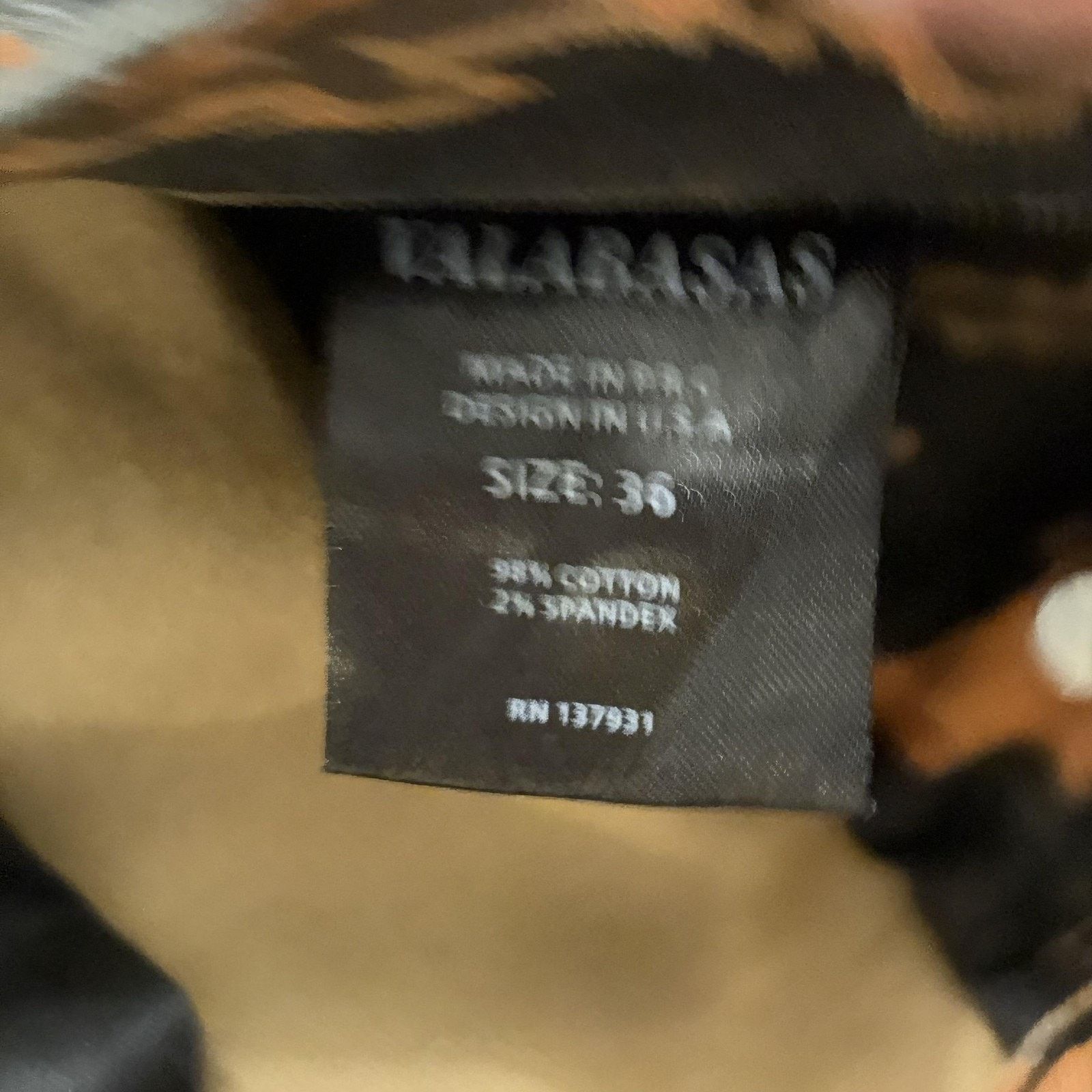 Valabasas Valabasas Pants Men 36x32 Tiger Camo Cargo Strap Buckle Slim Size US 36 / EU 52 - 10 Thumbnail