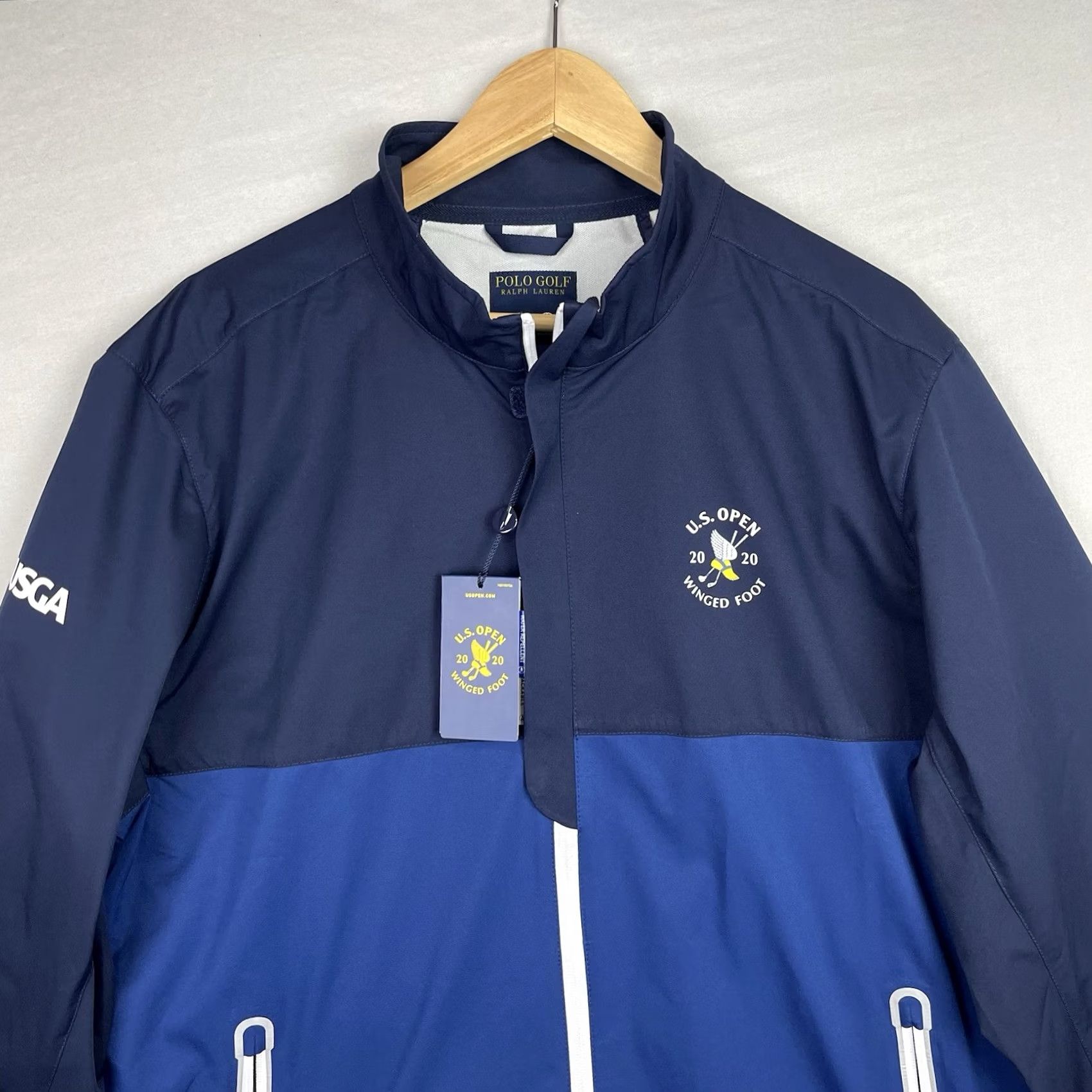 Polo Ralph Lauren Polo Ralph Lauren Jacket Mens Large Navy 2020 US Open Winged Foot Full Zip Golf Size US L / EU 52-54 / 3 - 2 Thumbnail