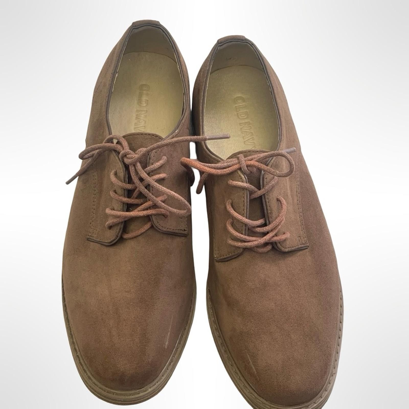 Old Navy Old Navy Men's Brown Suede Lace-Up Shoes size 8 Size US 8 / EU 41 - 3 Thumbnail