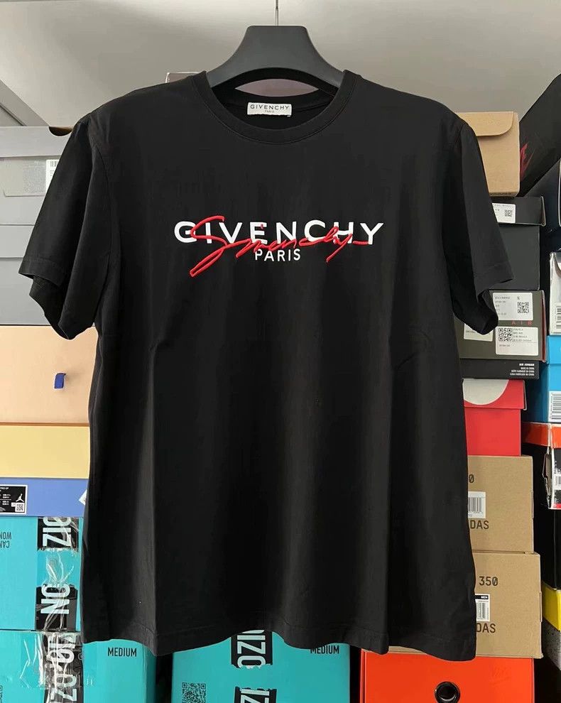Givenchy Givenchy Black Embroidered T-Shirt, Size Black Size US M / EU 48-50 / 2 - 1 Thumbnail