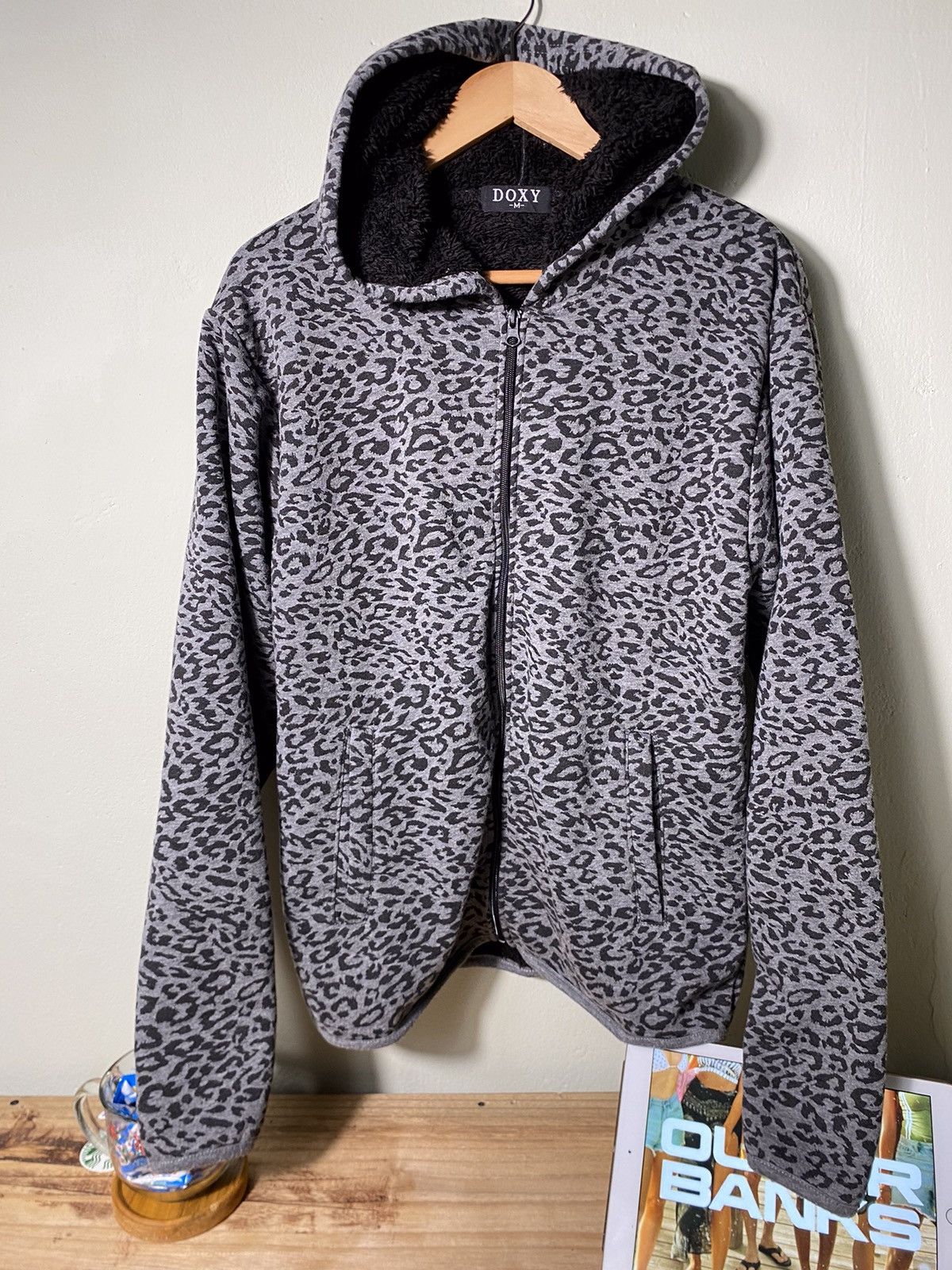 Japanese Brand DOXY Leopard Fur Zip Hoodie Lgb Ifsix Style Size US M / EU 48-50 / 2 - 1 Thumbnail