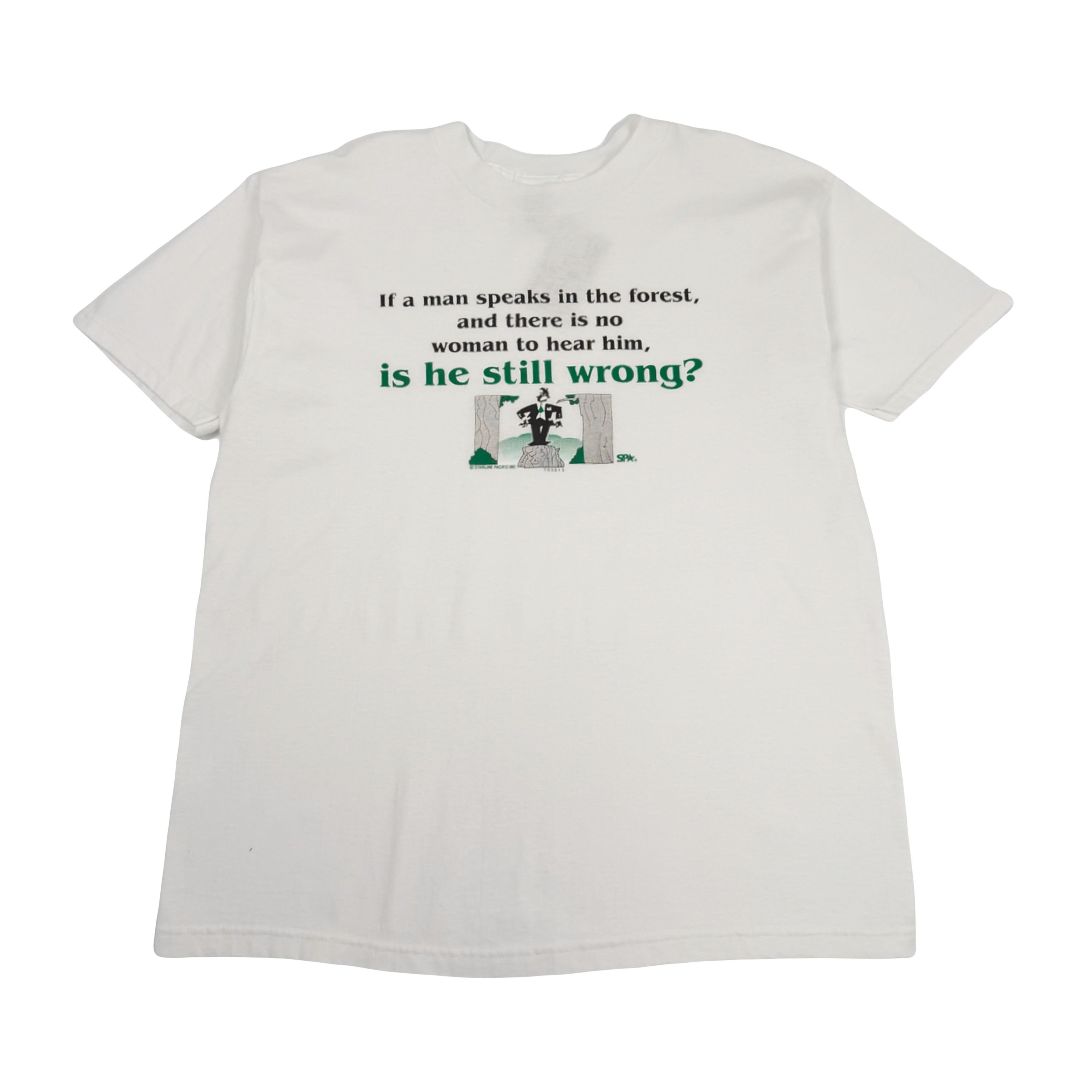 Fruit Of The Loom Vintage Is He Still Wrong Tee L Size US L / EU 52-54 / 3 - 1 Thumbnail