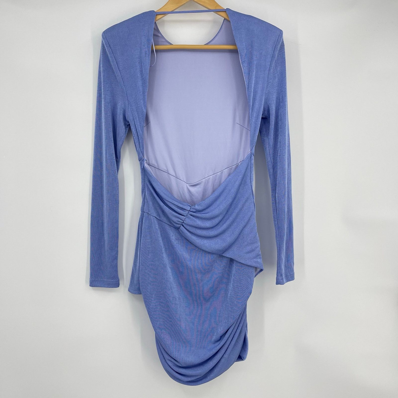 Other MISHA | Evetta Dress in Heather Blue Open Back Mini US 6 / M Size M / US 6-8 / IT 42-44 - 4 Thumbnail