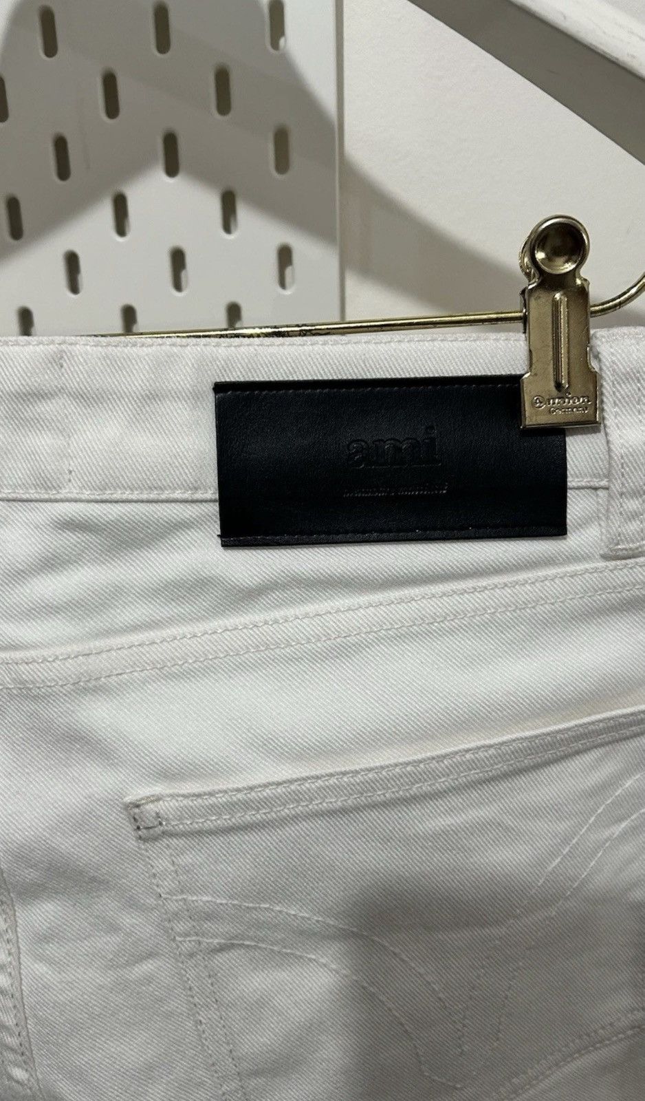 AMI AMI Paris Alexandre Mattiussi Slim Fit White Jeans Size 34 Size US 34 / EU 50 - 7 Thumbnail