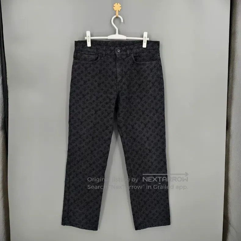 Louis Vuitton Louis Vuitton NBA Co-branded Old Flower Full LOGO Jeans Size US 34 / EU 50 - 1 Thumbnail