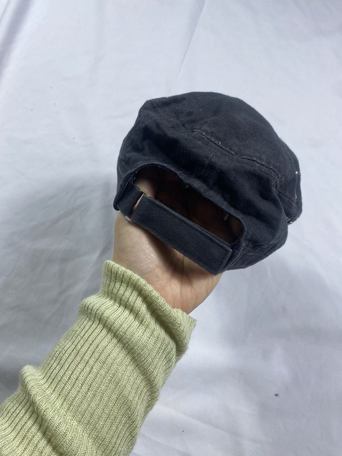 Japanese Brand Two Fold Distressed Studded Commando Coded HAT Ifsix style Size ONE SIZE - 4 Thumbnail