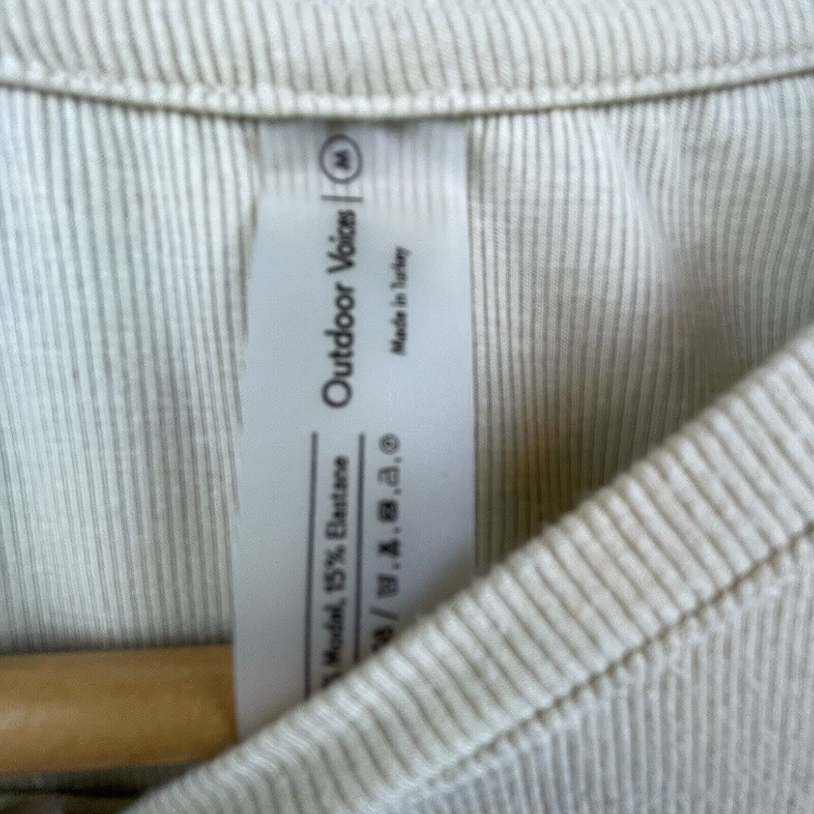 Outdoor Voices Outdoor Voices Knit Top Women Med Ribbed Sweater Lightweight Size M / US 6-8 / IT 42-44 - 3 Thumbnail