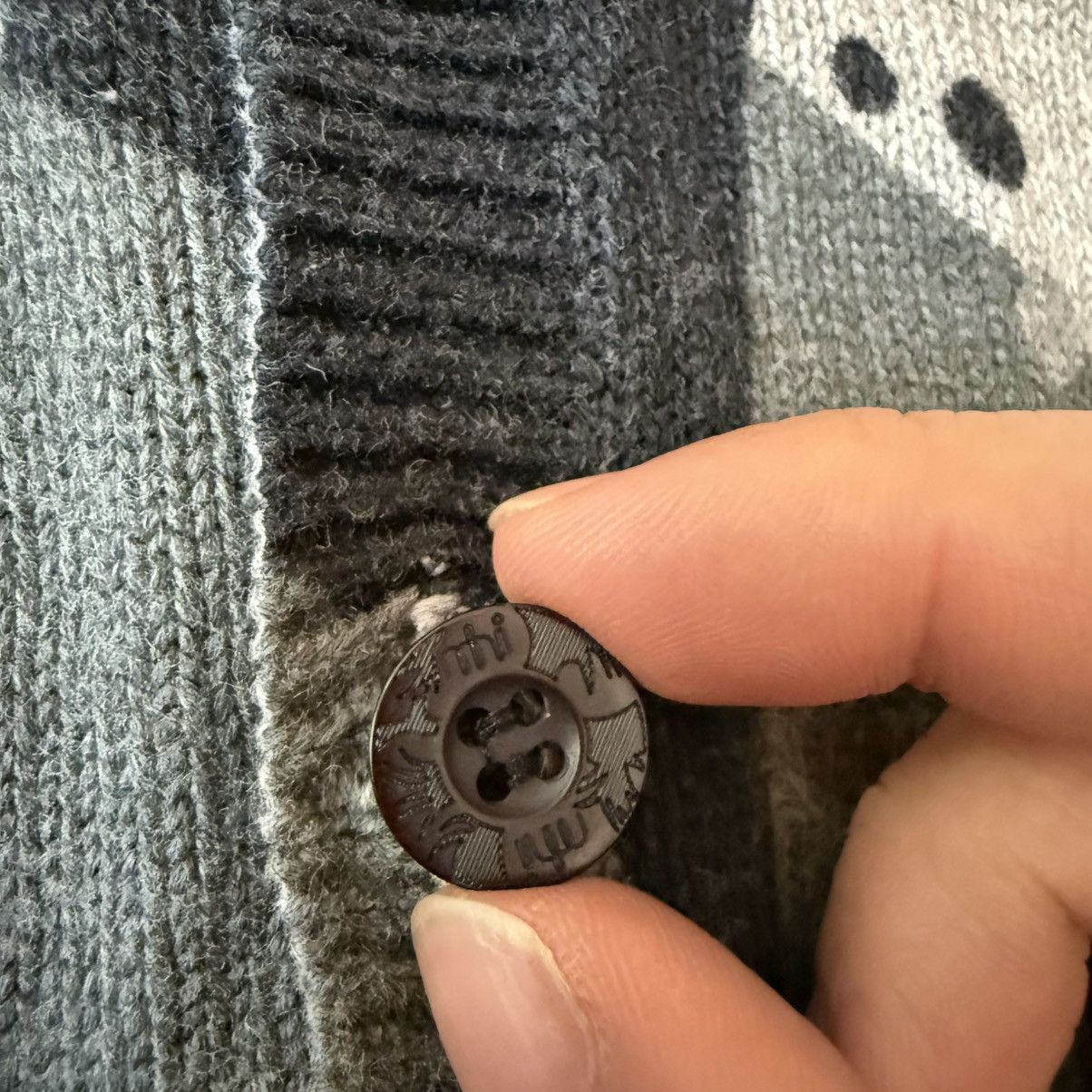 Japanese Brand × Maharishi Maharishi MHI Geometric Cardigan Sweater Size US L / EU 52-54 / 3 - 5 Thumbnail