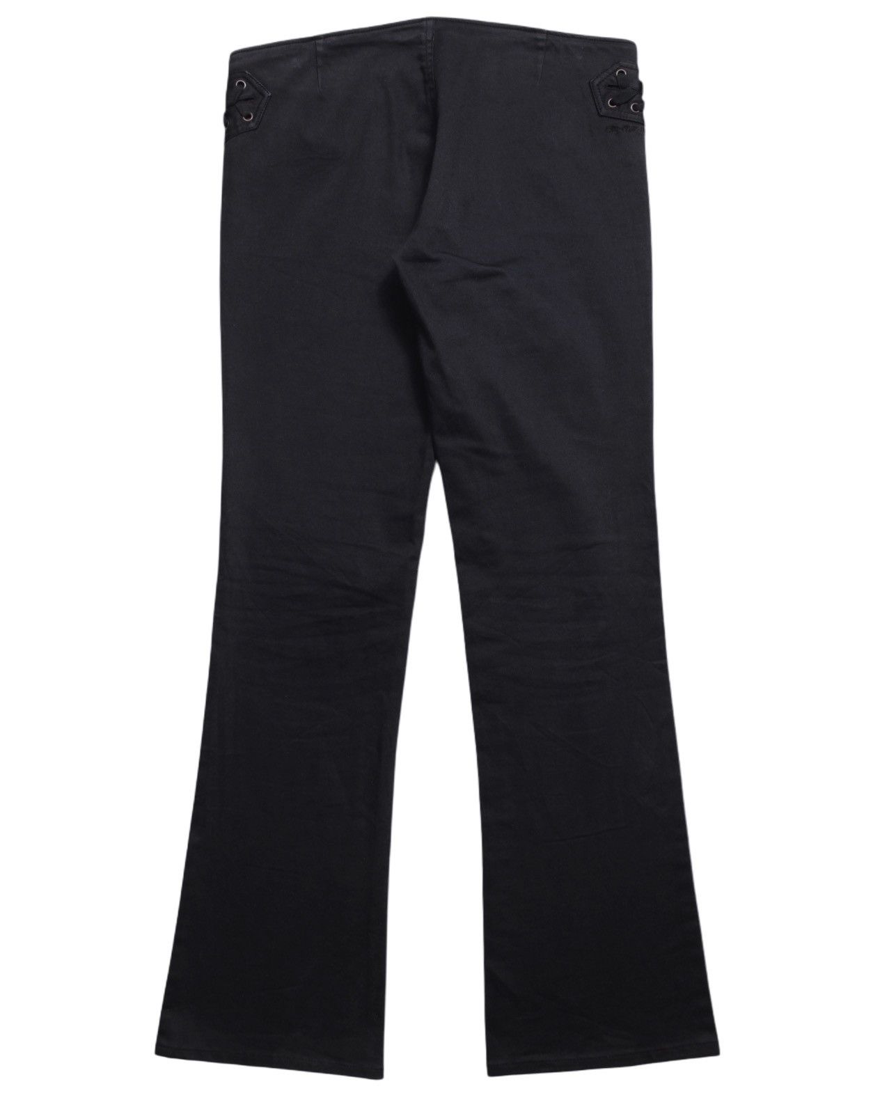 DKNY × If Six Was Nine × Le Grande Bleu (L.G.B.) 2000S DKNY FLARED JEANS Size 26" / US 2 / IT 38 - 2 Thumbnail