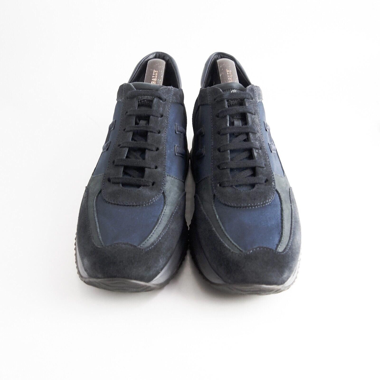 Hogan Hogan Sneakers Black Blue Leather Suede Mens US 12 EU 45 Size US 12 / EU 45 - 3 Thumbnail