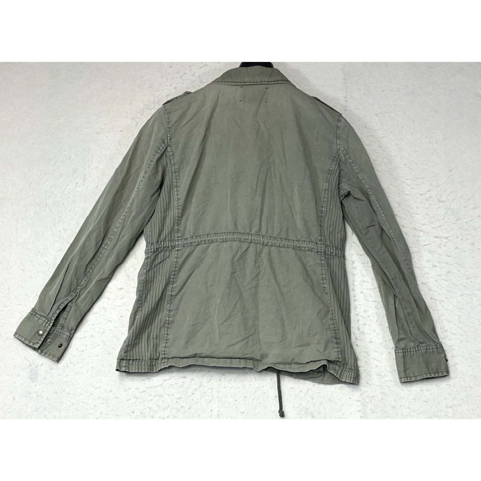 Vintage Lily Aldridge Velvet Military Jacket Green M Womens Cotton Velvet by Graham & Spencer Jacket Size M / US 6-8 / IT 42-44 - 2 Thumbnail