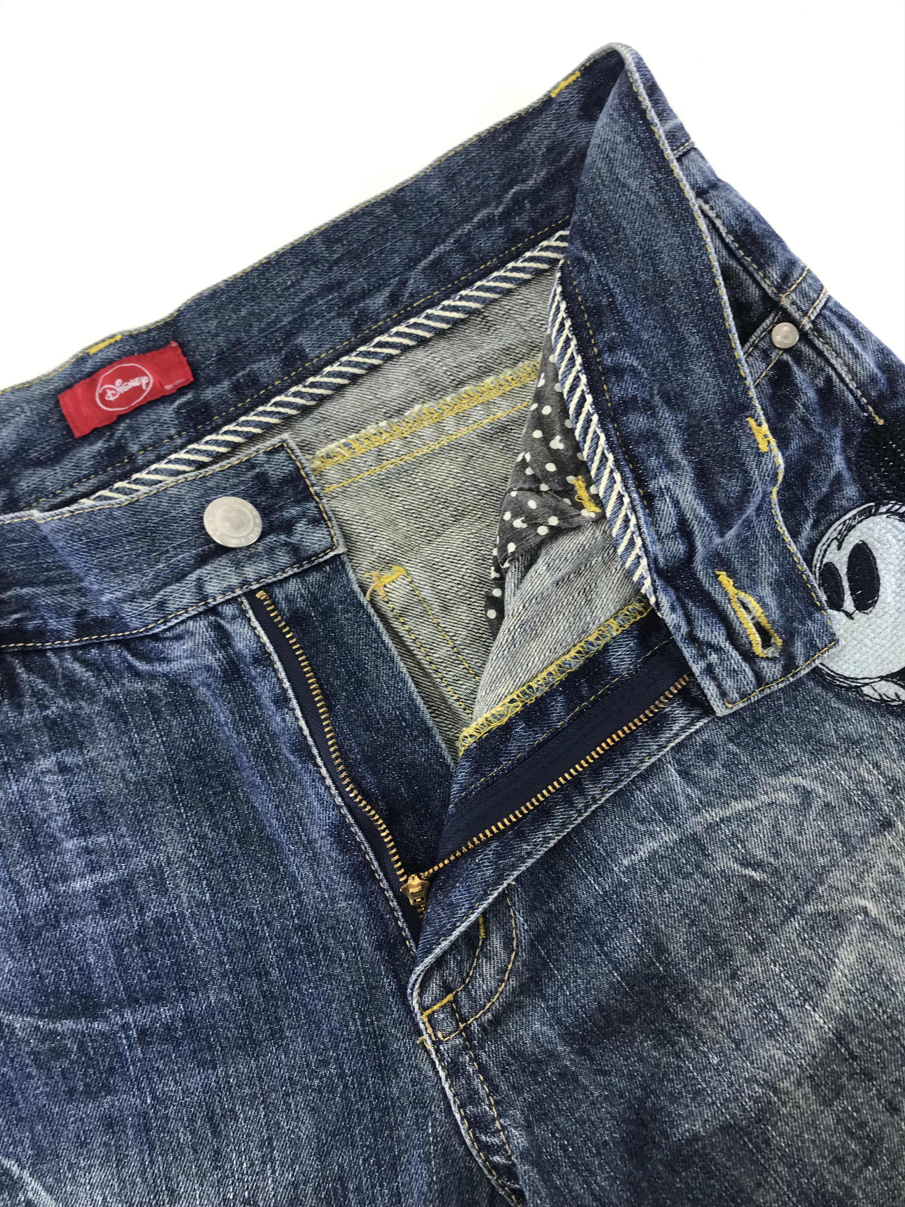 Mickey Mouse Vintage Disney x Mickey Mouse Embroidered Jeans Size US 36 / EU 52 - 9 Thumbnail