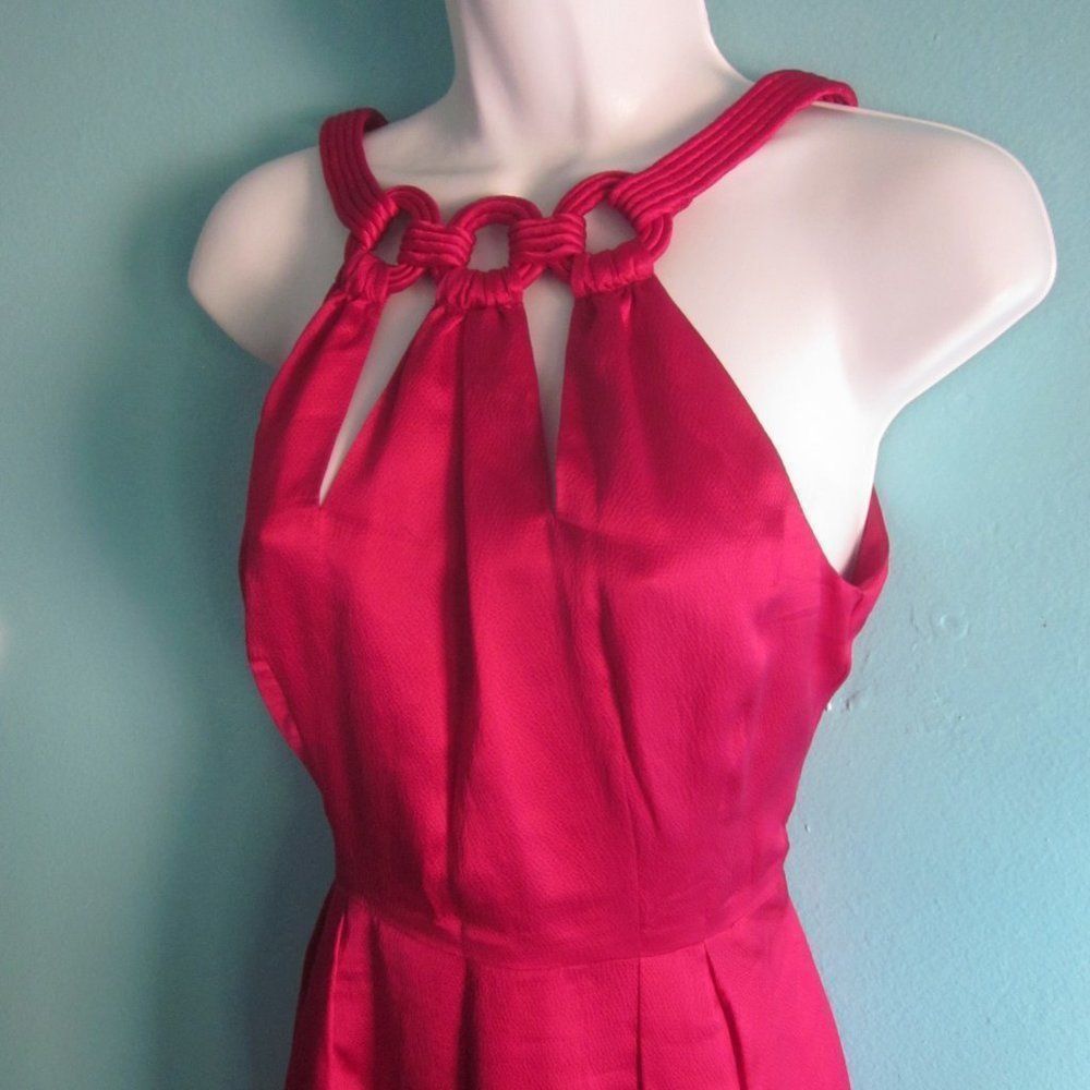 Nanette Lepore Dark Pink Silk Dress Size 6