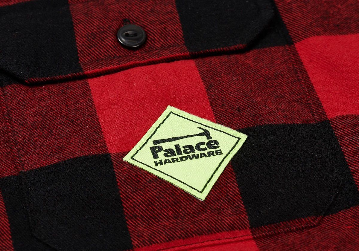 Palace PALACE HARDWARE INSULATED OVERSHIRT RED COTTON FLANNEL LARGE Size US L / EU 52-54 / 3 - 4 Thumbnail