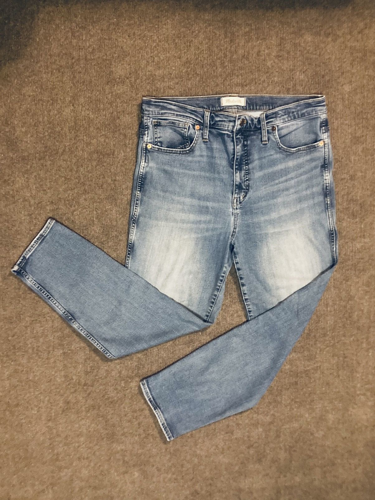 Madewell Madewell Stovepipe High-Rise Jeans, Sz 31 Dearham Wash Size 31" - 7 Thumbnail