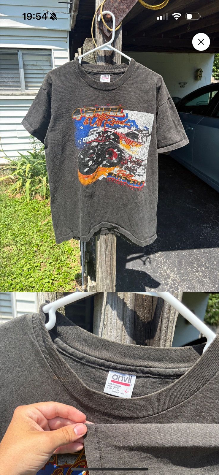 Anvil Vintage 4 Wheel & Off Road Nationals Tee Size US L / EU 52-54 / 3 - 1 Preview