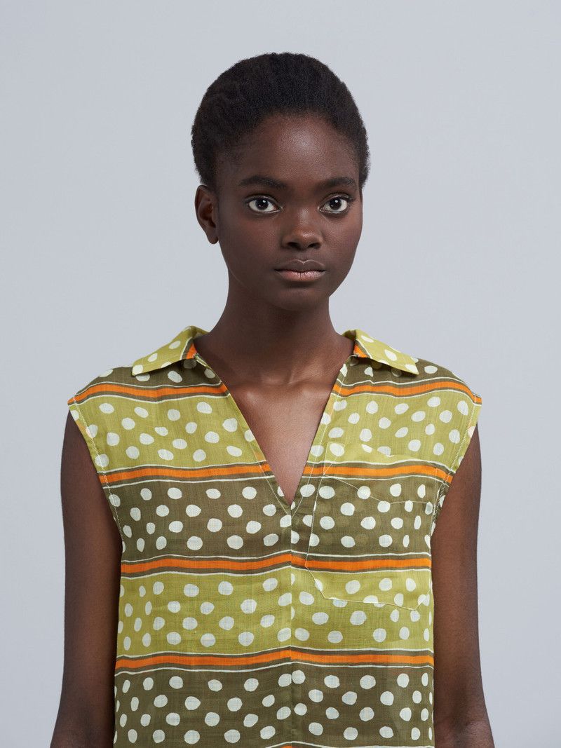 Marni o1y1125 Blouse in Multicolor Size M / US 6-8 / IT 42-44 - 4 Thumbnail