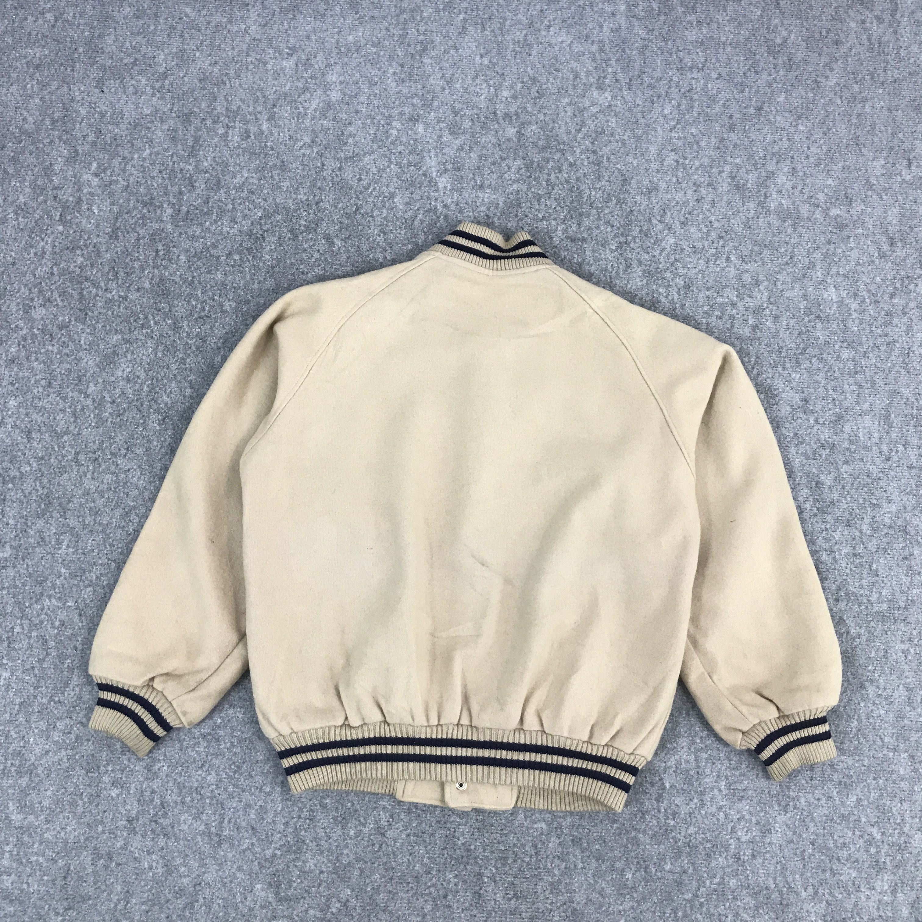 Japanese Brand PHILIP MORRIS JAPAN VARSITY SNAP BUTTON JACKET Size US L / EU 52-54 / 3 - 2 Thumbnail