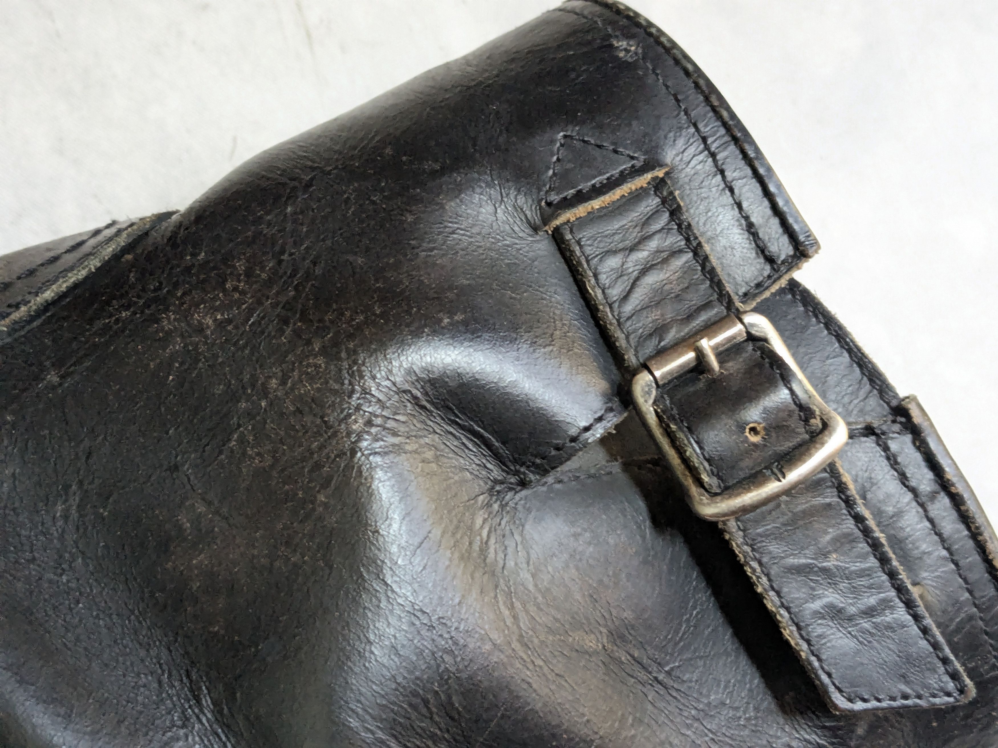 Frye Frye Engineer Boots Black 13 D Leather Side Zip Buckle Size US 13 / EU 46 - 13 Thumbnail