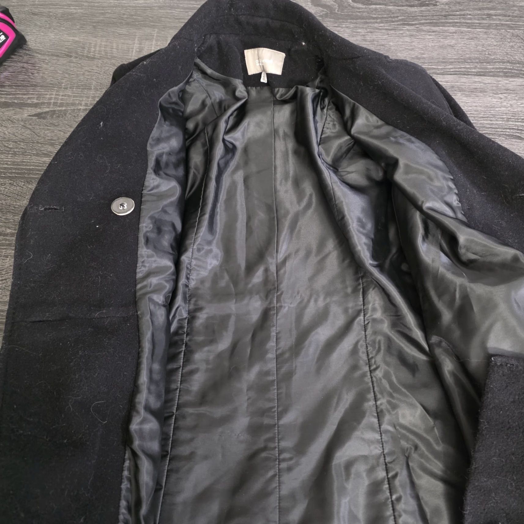 Croft & Barrow VINTAGE Croft Barrow Coat Womens Small Black Double Breasted Cashmere Wool Blend Pea Coat Mens? No. Size S / US 4 / IT 40 - 6 Thumbnail
