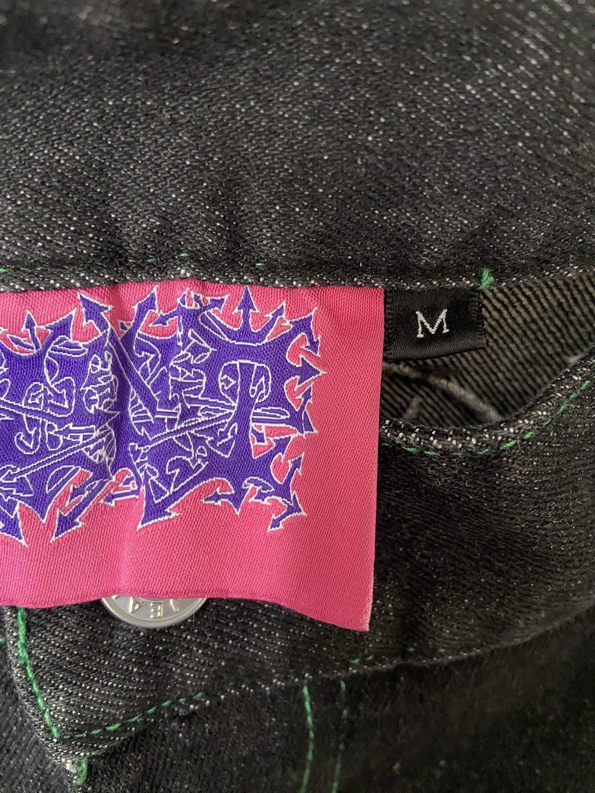 Haunted Starbucks HAUNTED STARBUCKS Fuck You Denim Size US 31 - 8 Thumbnail