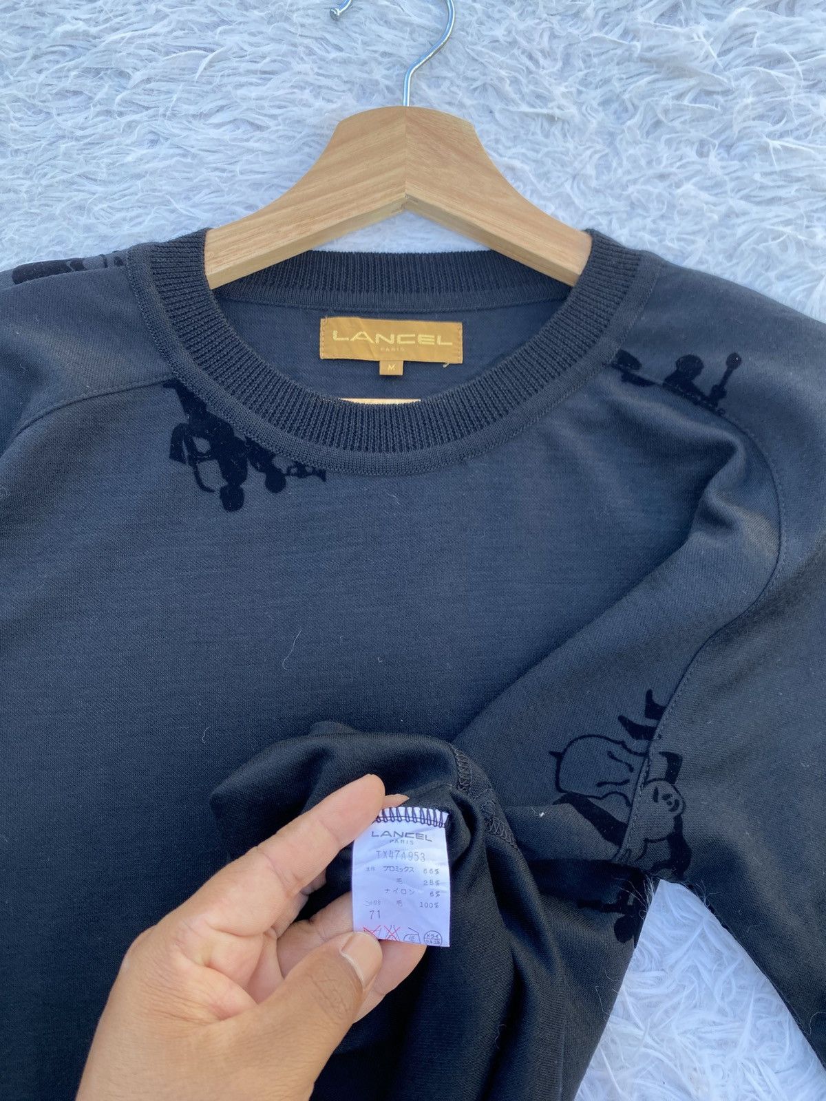 Lancel Rare Vintage 90s LANCEL Paris Nice Design Sweater Size US M / EU 48-50 / 2 - 8 Thumbnail