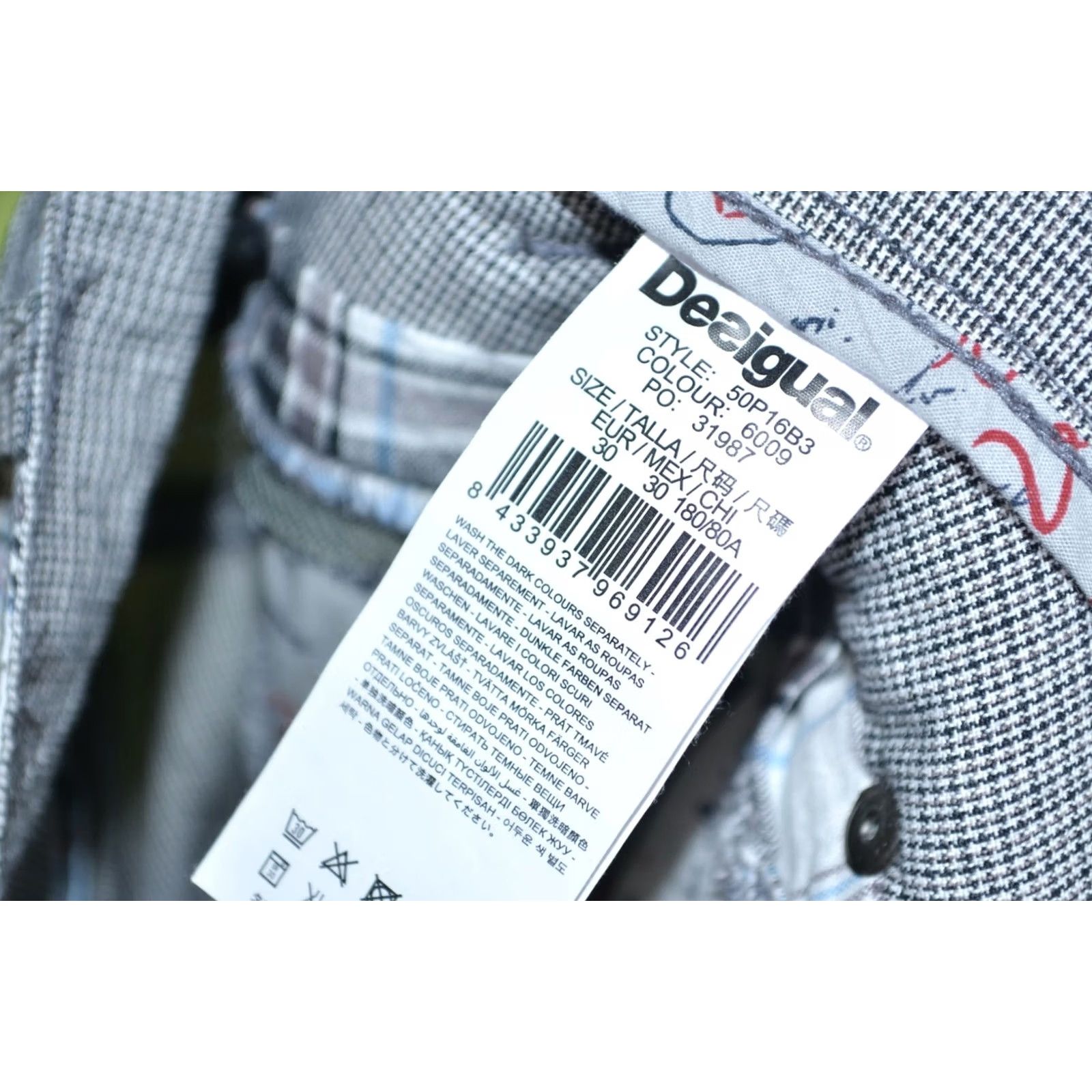 Desigual Desigual Mens Grey Cotton Jeans Trousers Size 30 Size US 30 / EU 46 - 7 Thumbnail