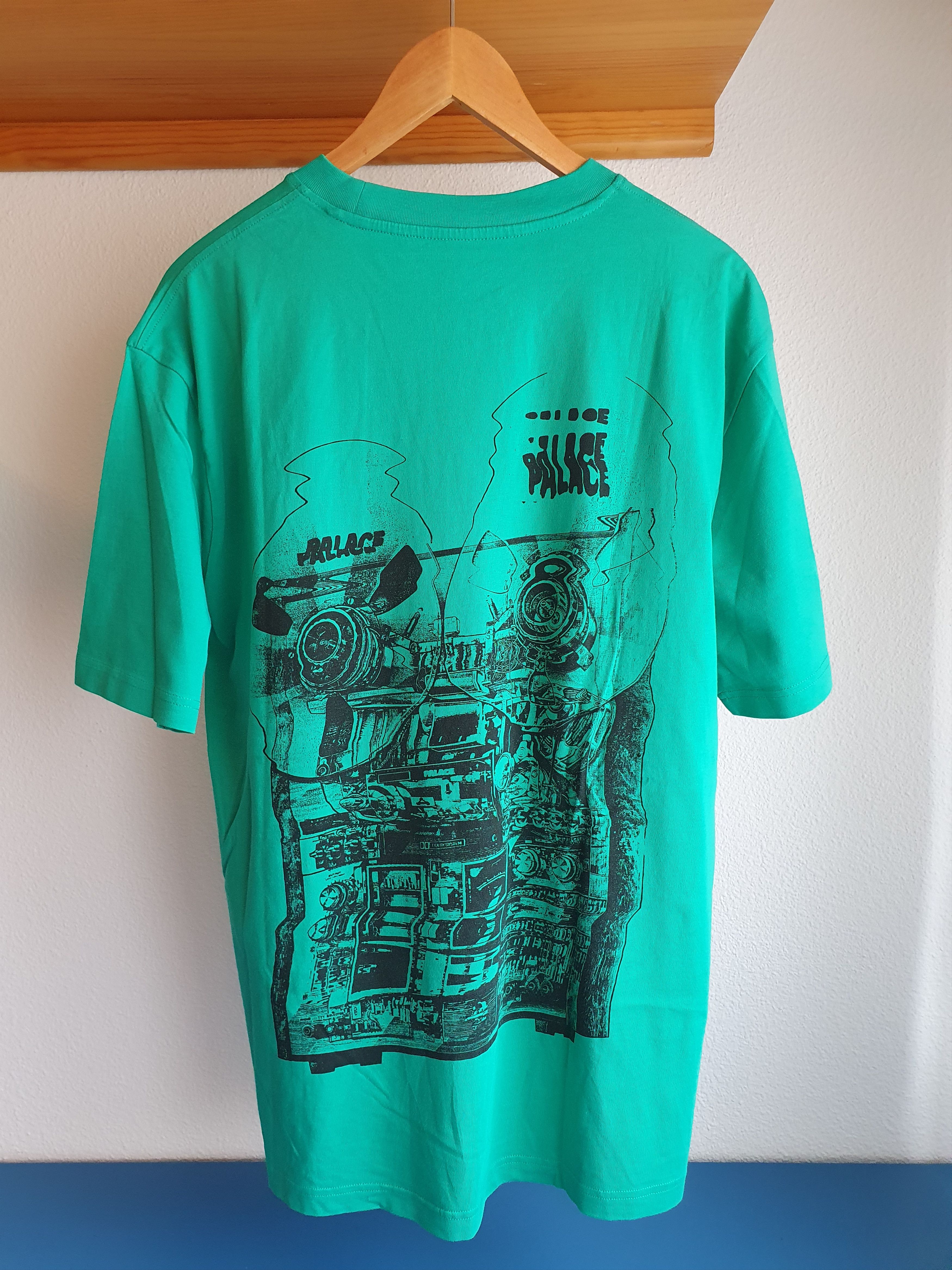 Palace Tri Wobble T Shirt Pool Green Size US XL / EU 56 / 4 - 2 Thumbnail