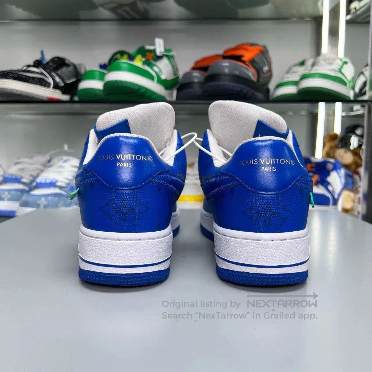Louis Vuitton AF1 Louis Vuitton White Blue. Size US 6.5 / EU 39-40 - 5 Thumbnail
