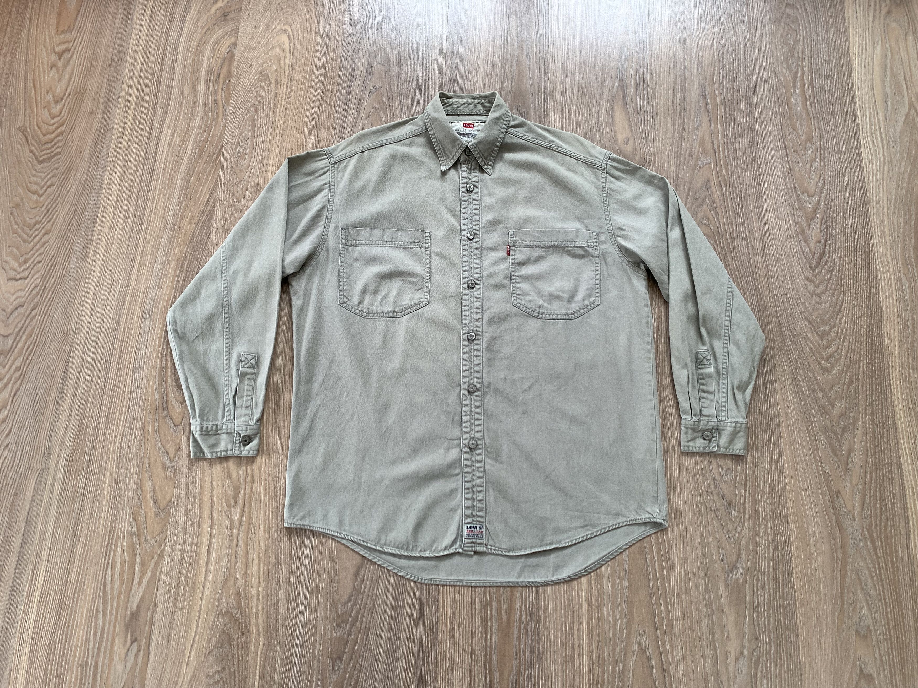 Levi's Men’s Levi’s Red Tab Vintage Beige Work Denim Shirt Size US XL / EU 56 / 4 - 1 Thumbnail