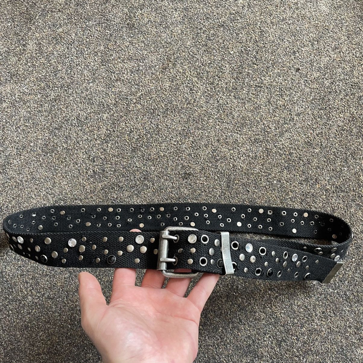 Vintage Vintage 90s Studded Leather Belt Japanese Archive Goth OS Size ONE SIZE - 3 Thumbnail