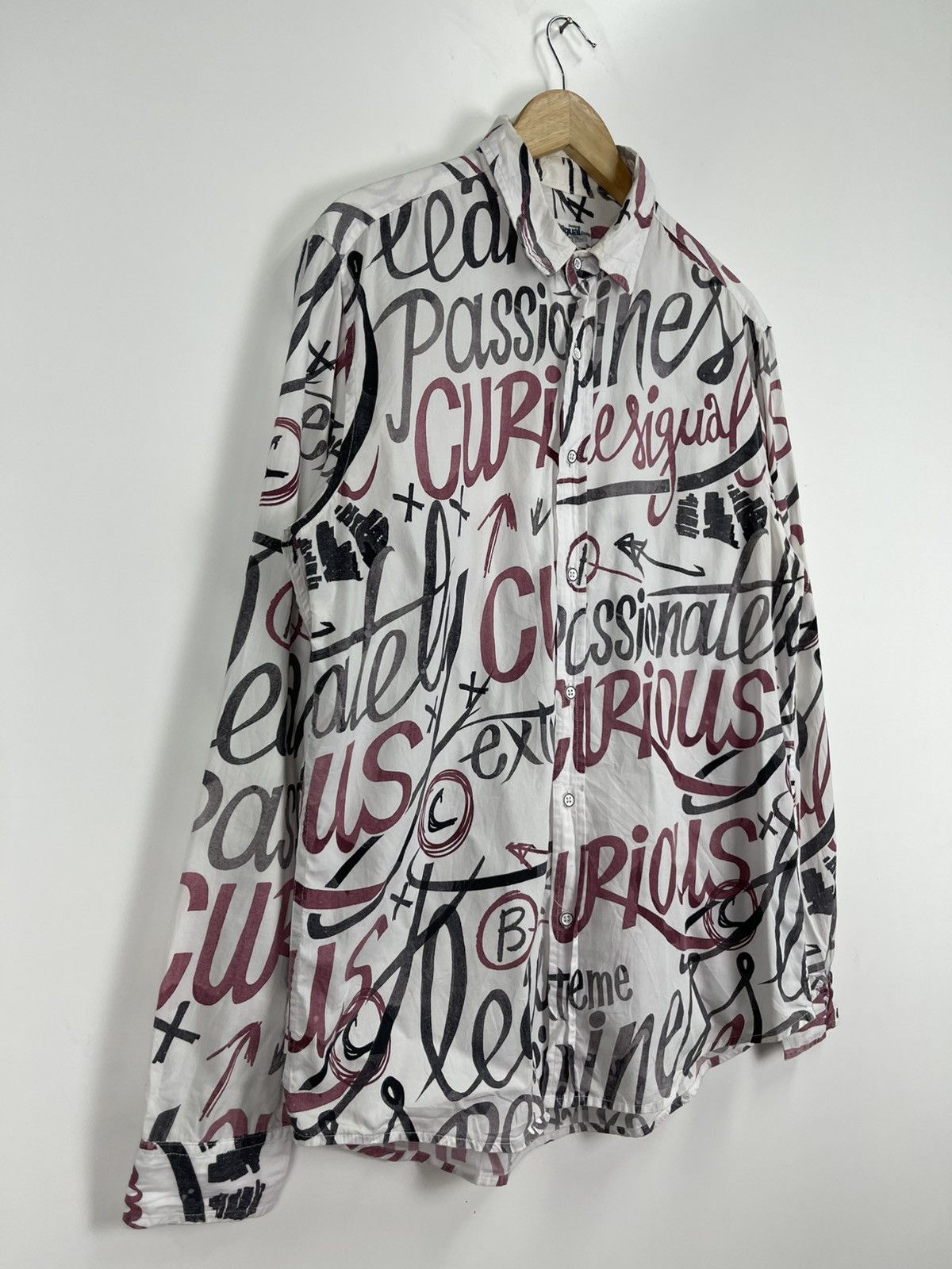Desigual Desigual Full Printed Logo Button Ups Size US L / EU 52-54 / 3 - 5 Thumbnail