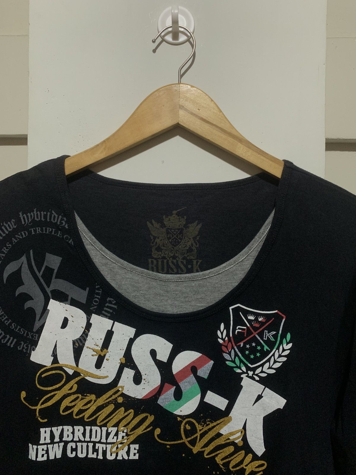 Hysteric Glamour × Supreme Japanese Double Layer Poem Rusk-k LongSleeve Tee Shirt Size US XL / EU 56 / 4 - 9 Thumbnail