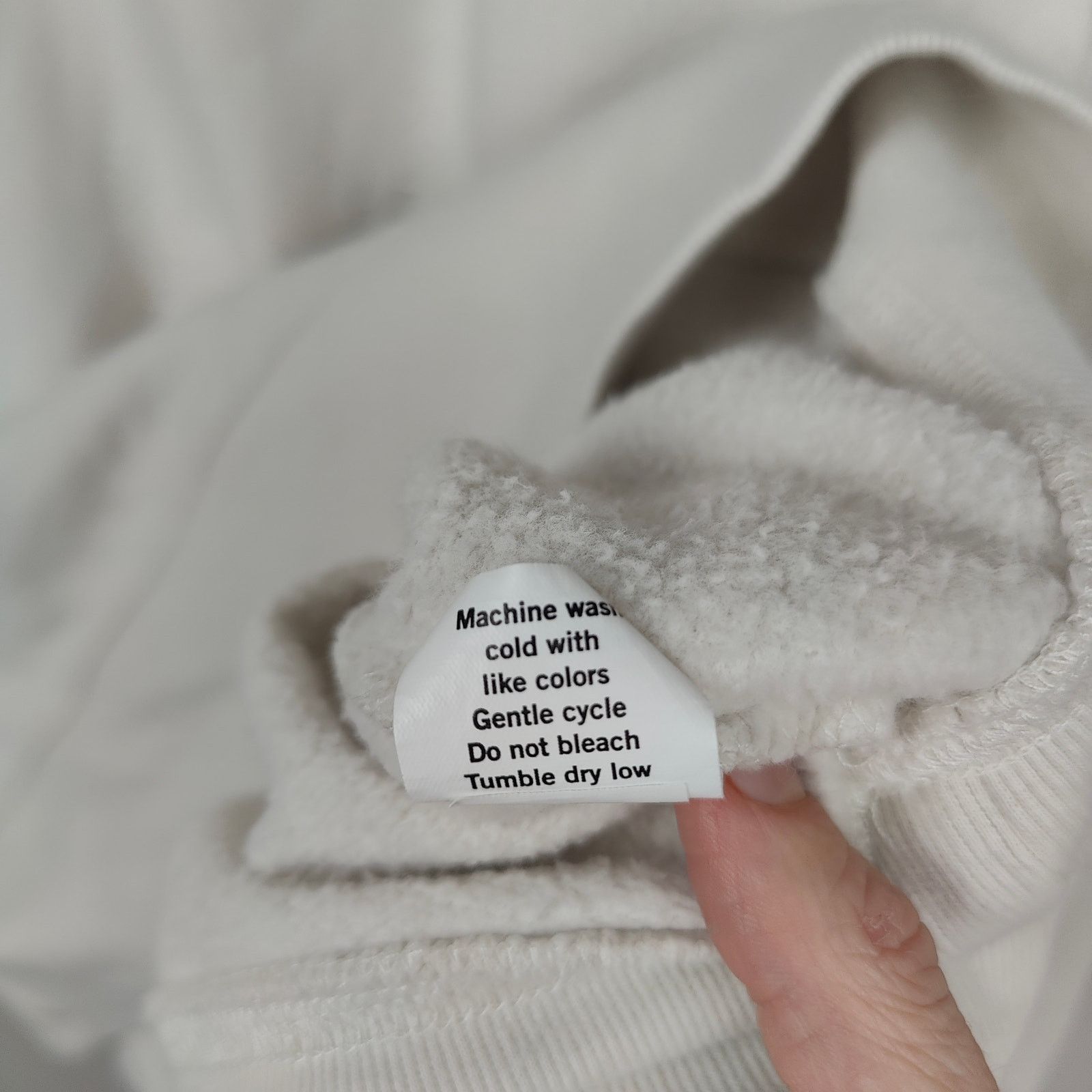 Other Ayr Sweatshirt Womens Small Off-White Fleece Pullover Size S / US 4 / IT 40 - 8 Thumbnail