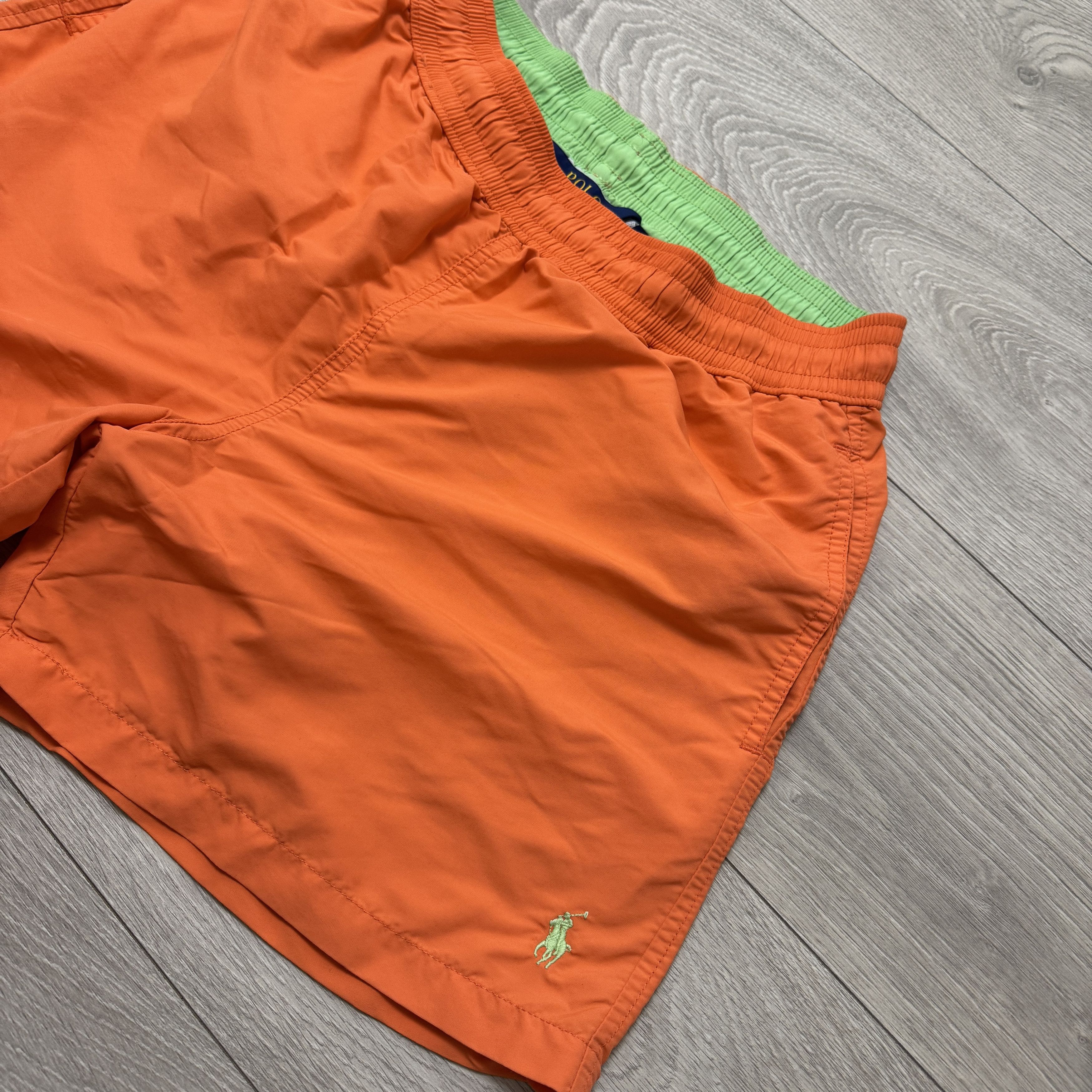 Polo Ralph Lauren Polo Ralph Lauren Neylon Traveler Swim Shorts Orange Lime Size US 32 / EU 48 - 4 Thumbnail