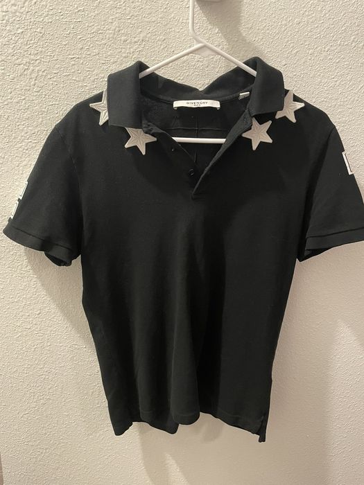 Givenchy black shop star polo