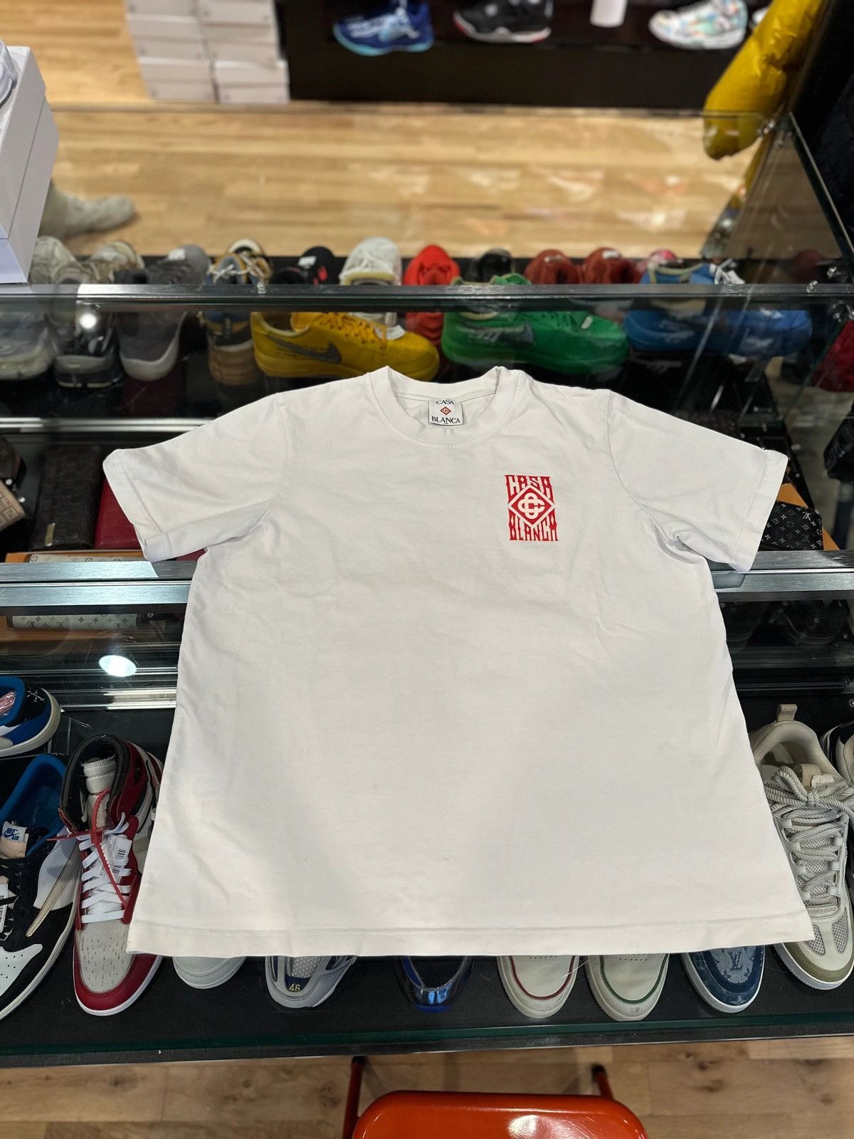 Casablanca Casablanca Logo Tee White Size Large Size US L / EU 52-54 / 3 - 1 Thumbnail