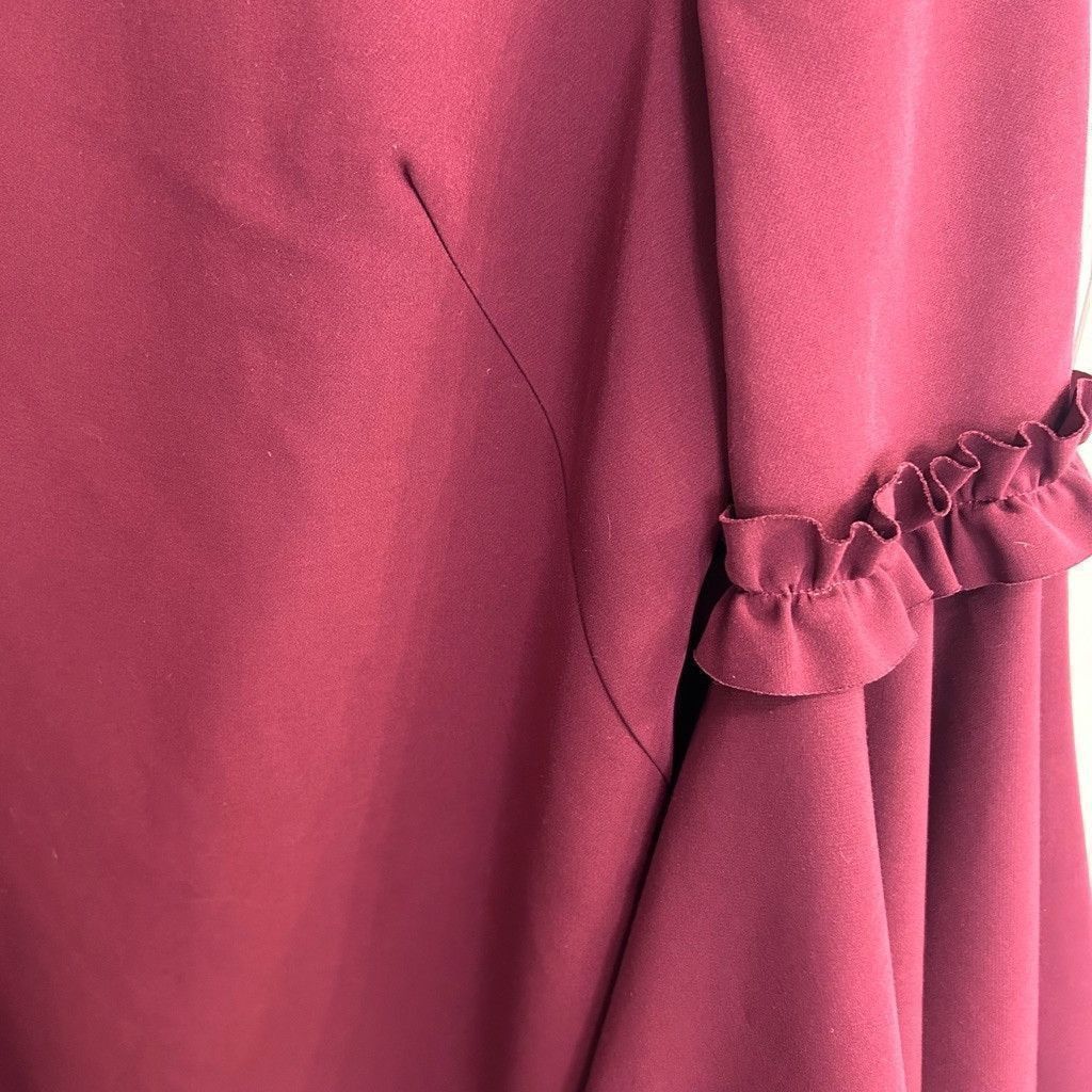MILLY Women's Milly Dress Burgundy Size 8 Size M / US 6-8 / IT 42-44 - 7 Thumbnail