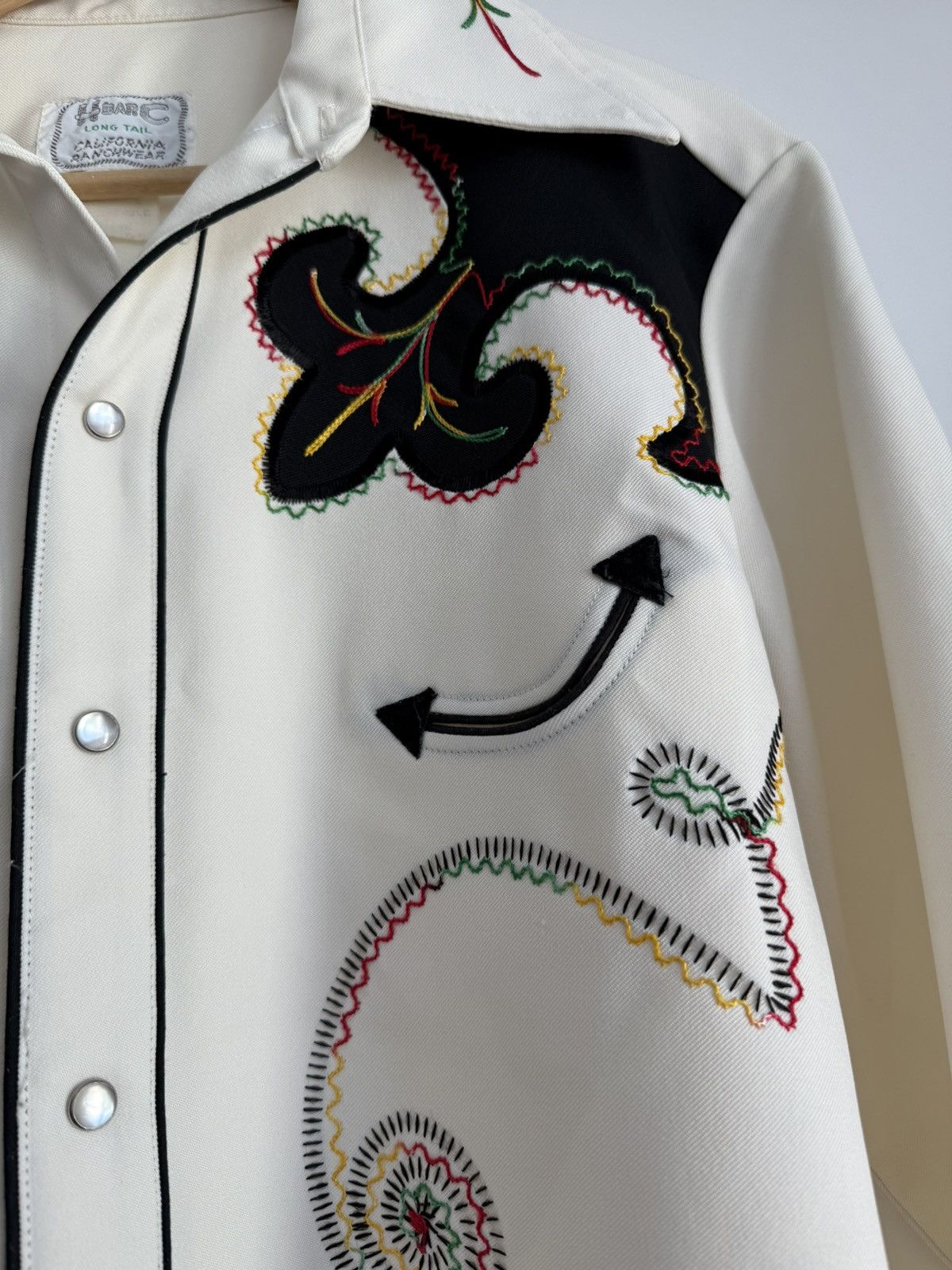 Other Archive 50-70s H Bar C California Ranchwear Western Shirt Size US L / EU 52-54 / 3 - 9 Thumbnail