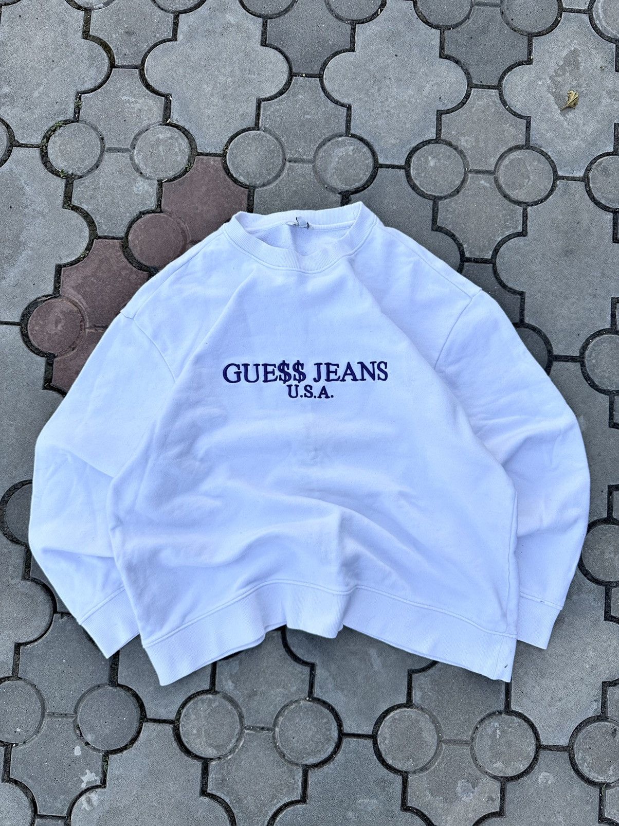 Guess Vintage Guess Asap Rocky Sweatshirt Spell Out Grailed