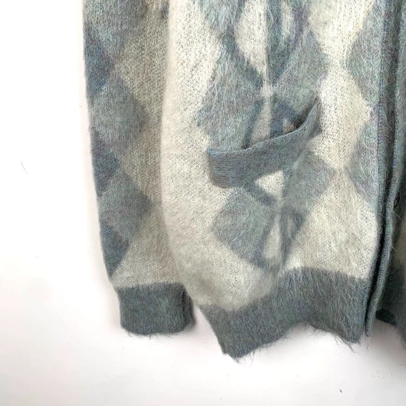 Dior Dior Color-blocked diamond-shaped plaid horsehair V-neck lo Size US M / EU 48-50 / 2 - 4 Thumbnail