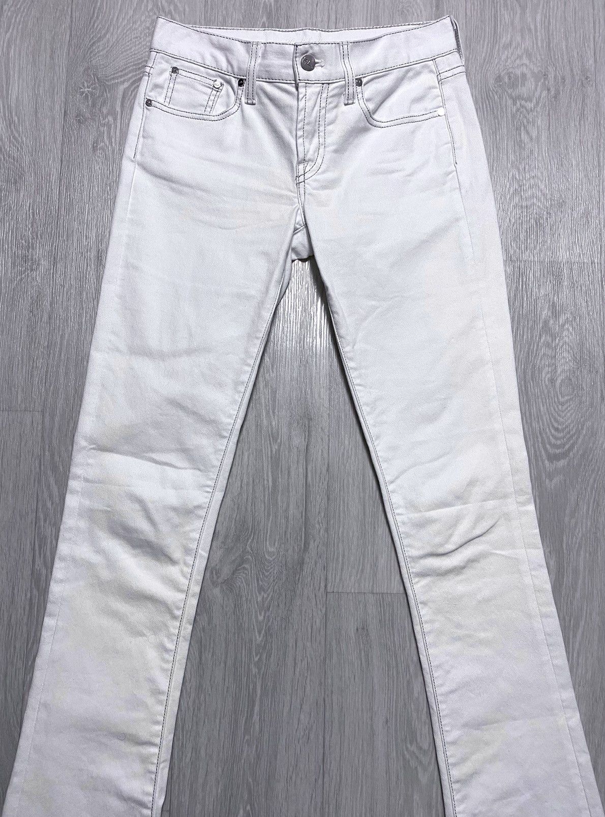 Ralph Lauren Black Label Womens Ralph Lauren 380 Black Label White Flared Jeans Denim Size 27" / US 4 / IT 40 - 5 Thumbnail
