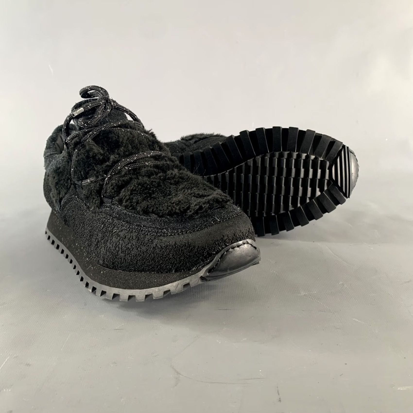 Tarvas TARVAS Platform Sneakers Size 11 Black Textured Suede Size US 11 / EU 44 - 5 Thumbnail