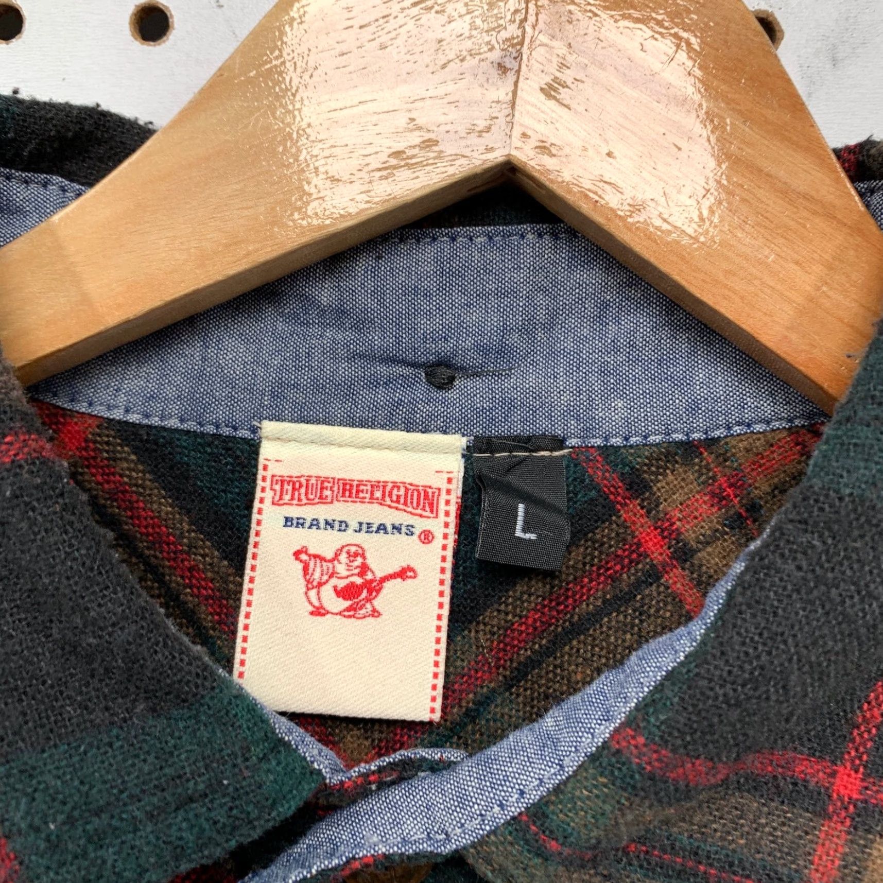 True Religion True Religion Shirt Mens Large Tartan Plaid Flannel Long Sleeve Button-Up Casual Hip Hop Western Multicolor Cotton Size US L / EU 52-54 / 3 - 5 Thumbnail