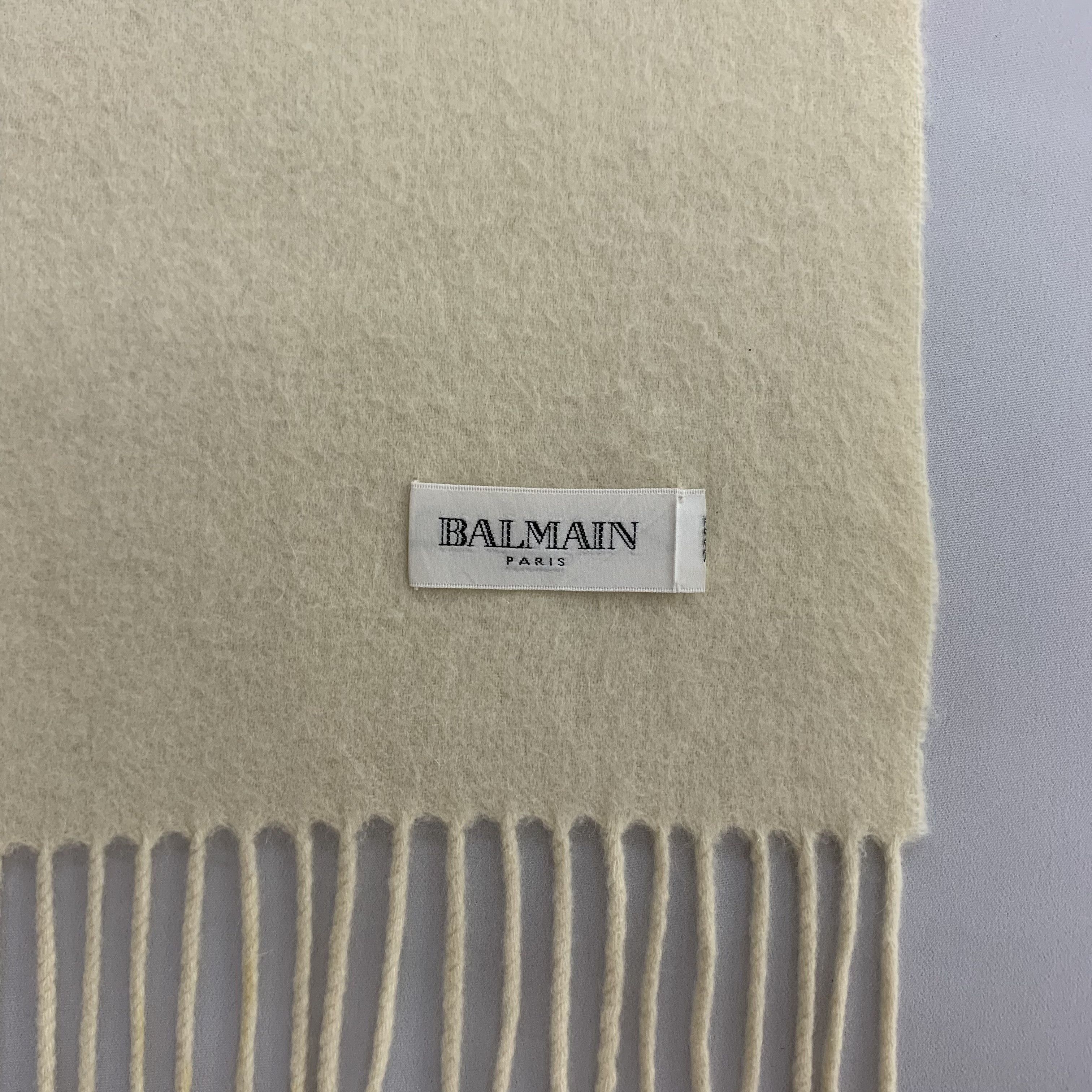 Balmain Balmain Scarf Wool Muffler Neck Wrap BL1076 Size ONE SIZE - 5 Thumbnail