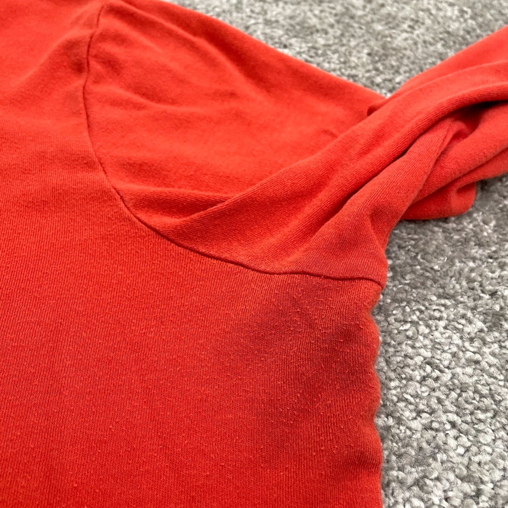 Croft & Barrow Croft & Barrow T-Shirt Womens XL Red Long Sleeve Crew Neck Cotton Casual Basic Solid Womens Size XL / US 12-14 / IT 48-50 - 4 Thumbnail