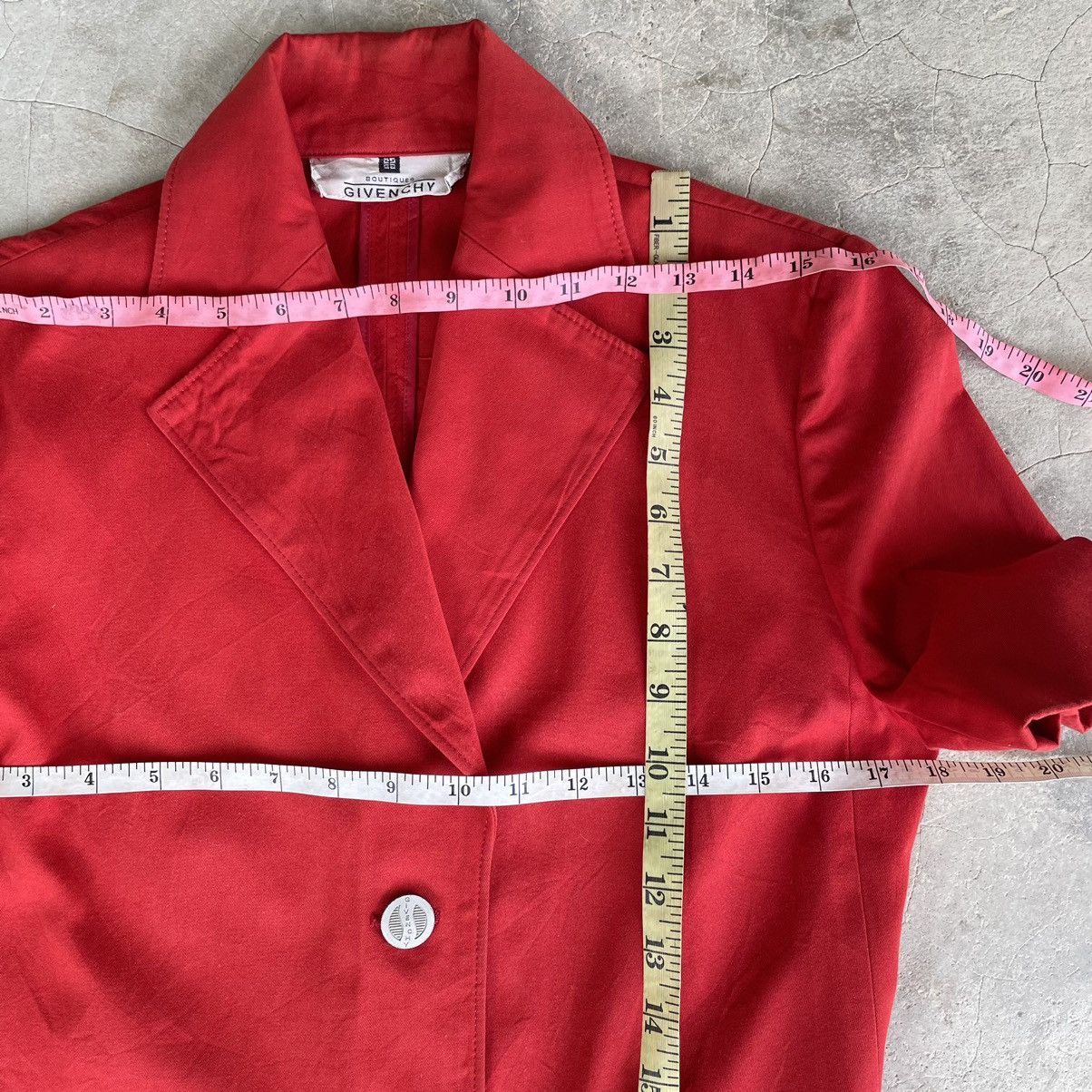 Givenchy Vintage Givenchy Boutiques Red Short Sleeve Women Blazer Size US S / EU 44-46 / 1 - 9 Thumbnail